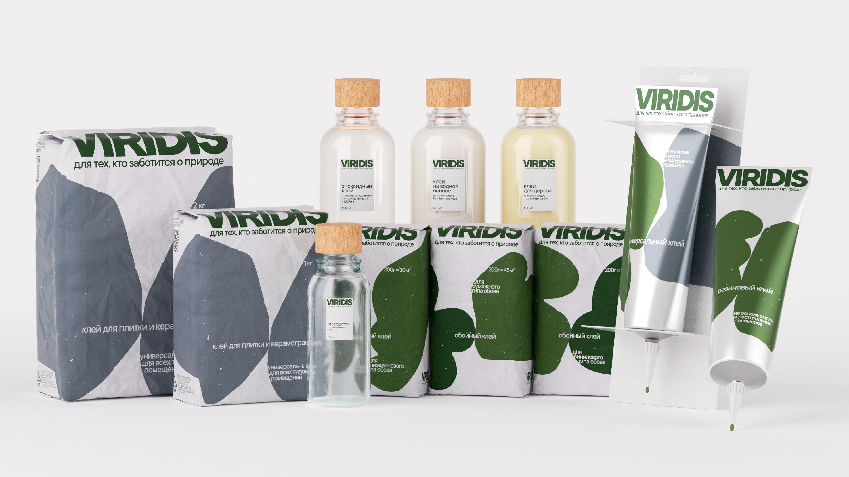 Растительный клей VIRIDIS — Изображение №17 — Брендинг, 3D на Dprofile