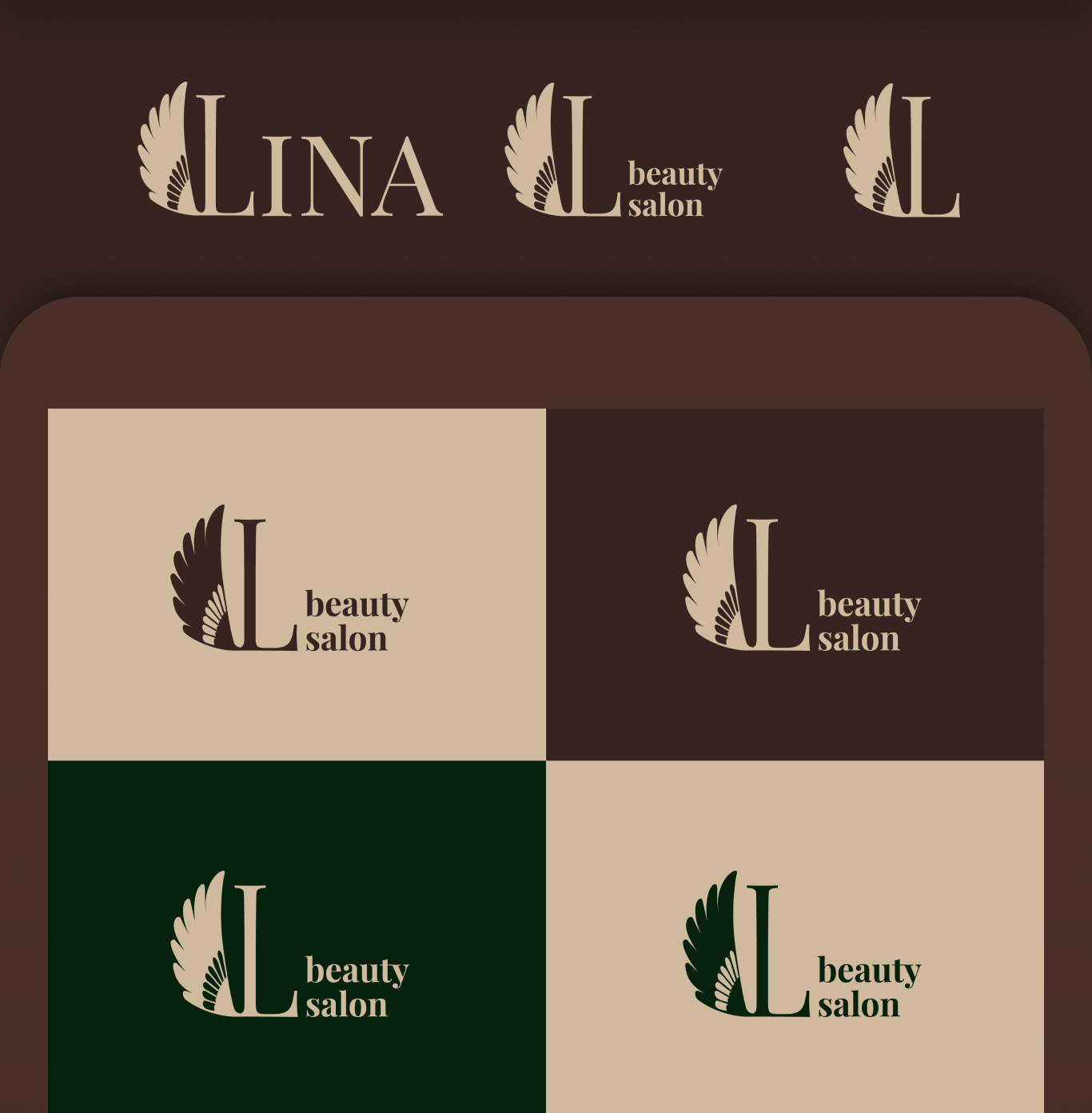 Web - айдентика для салона красоты LINA — Изображение №4 — Брендинг на Dprofile