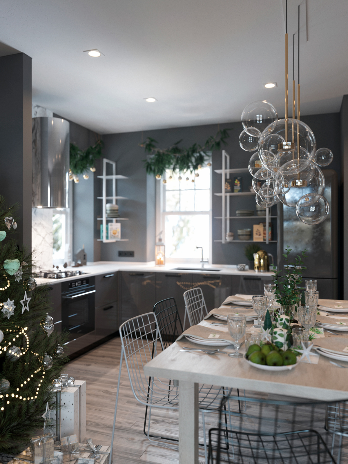 Kitchen living room — Изображение №6 — 3D на Dprofile