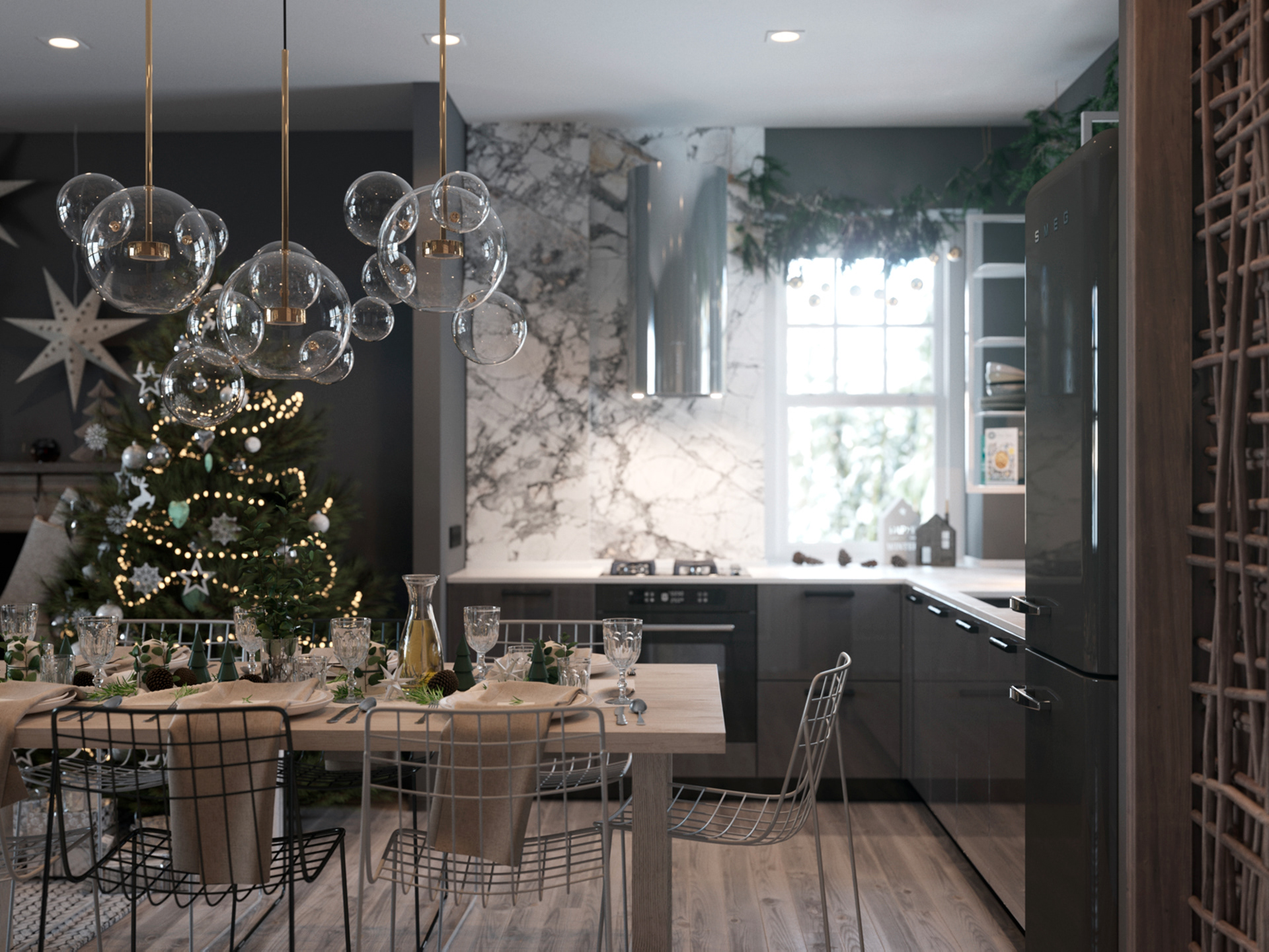 Kitchen living room — Изображение №3 — 3D на Dprofile