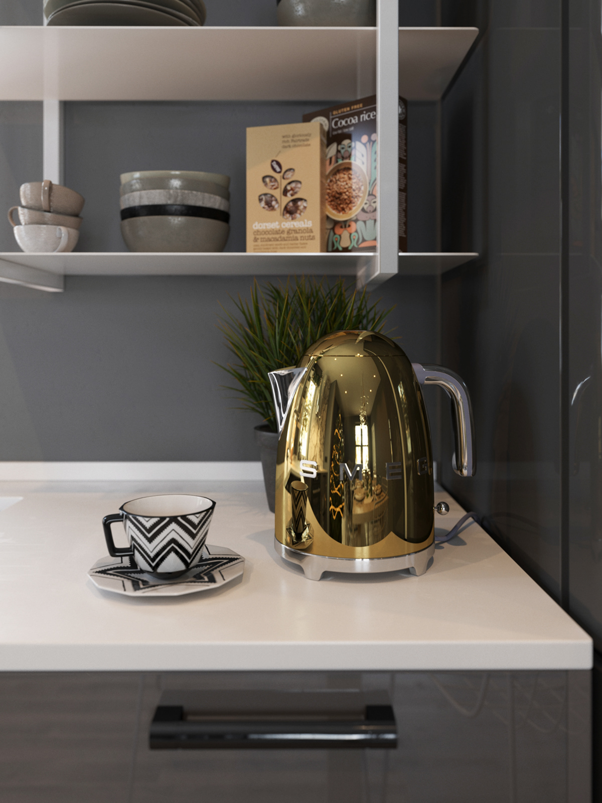Kitchen living room — Изображение №10 — 3D на Dprofile