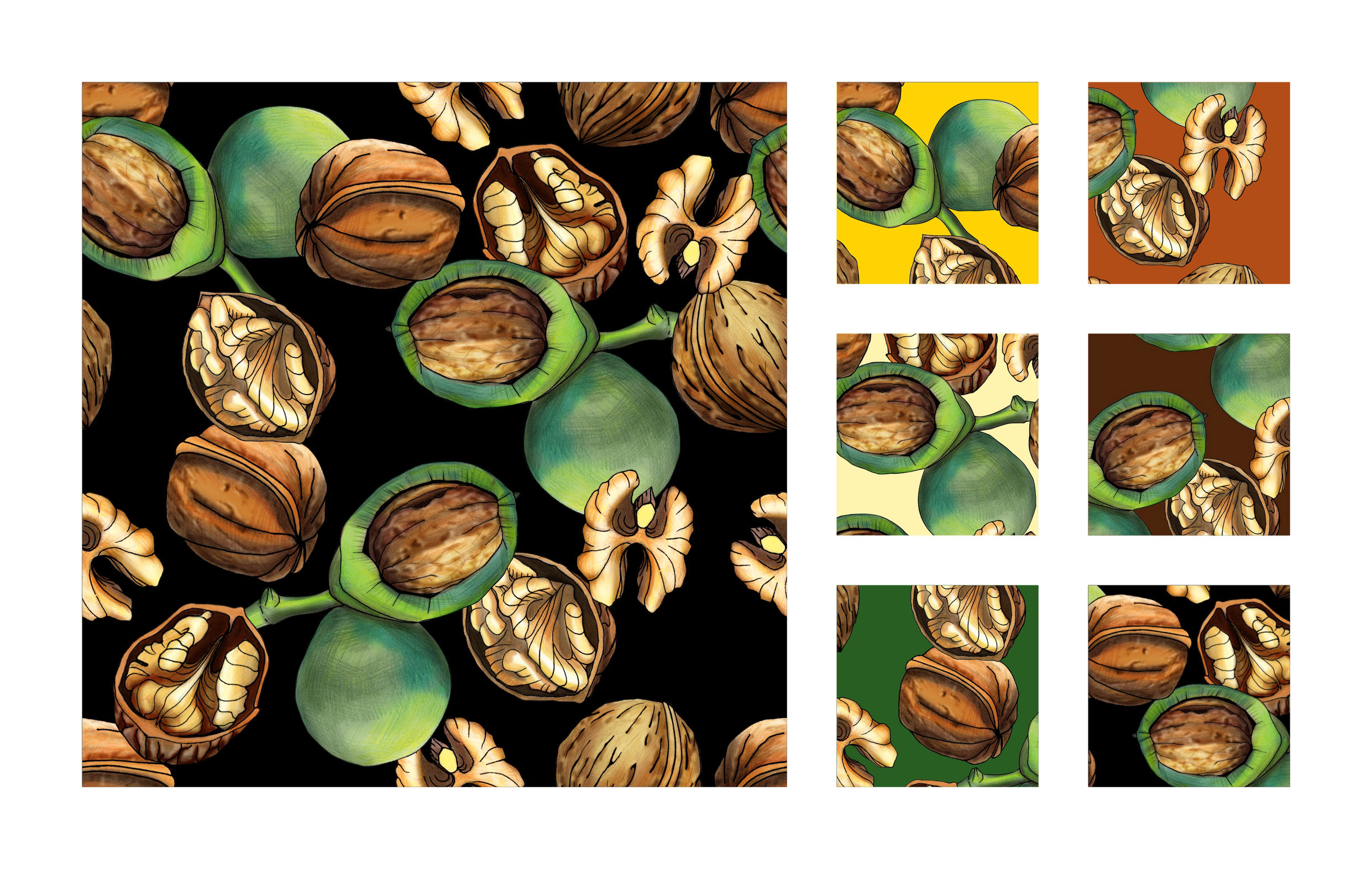 Pattern "Fruit.Mix" — Изображение №6 — Иллюстрация на Dprofile