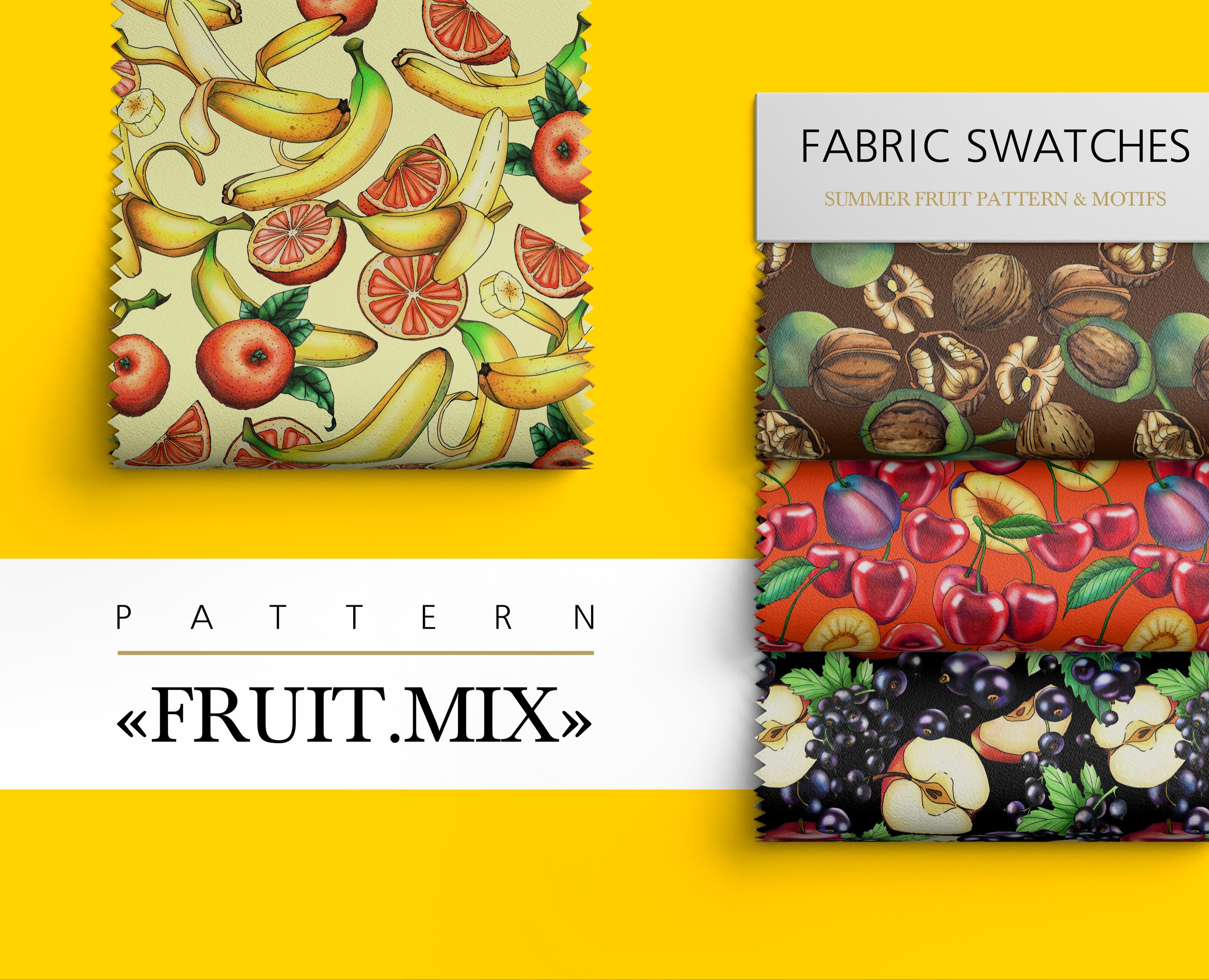 Pattern "Fruit.Mix" — Иллюстрация на Dprofile