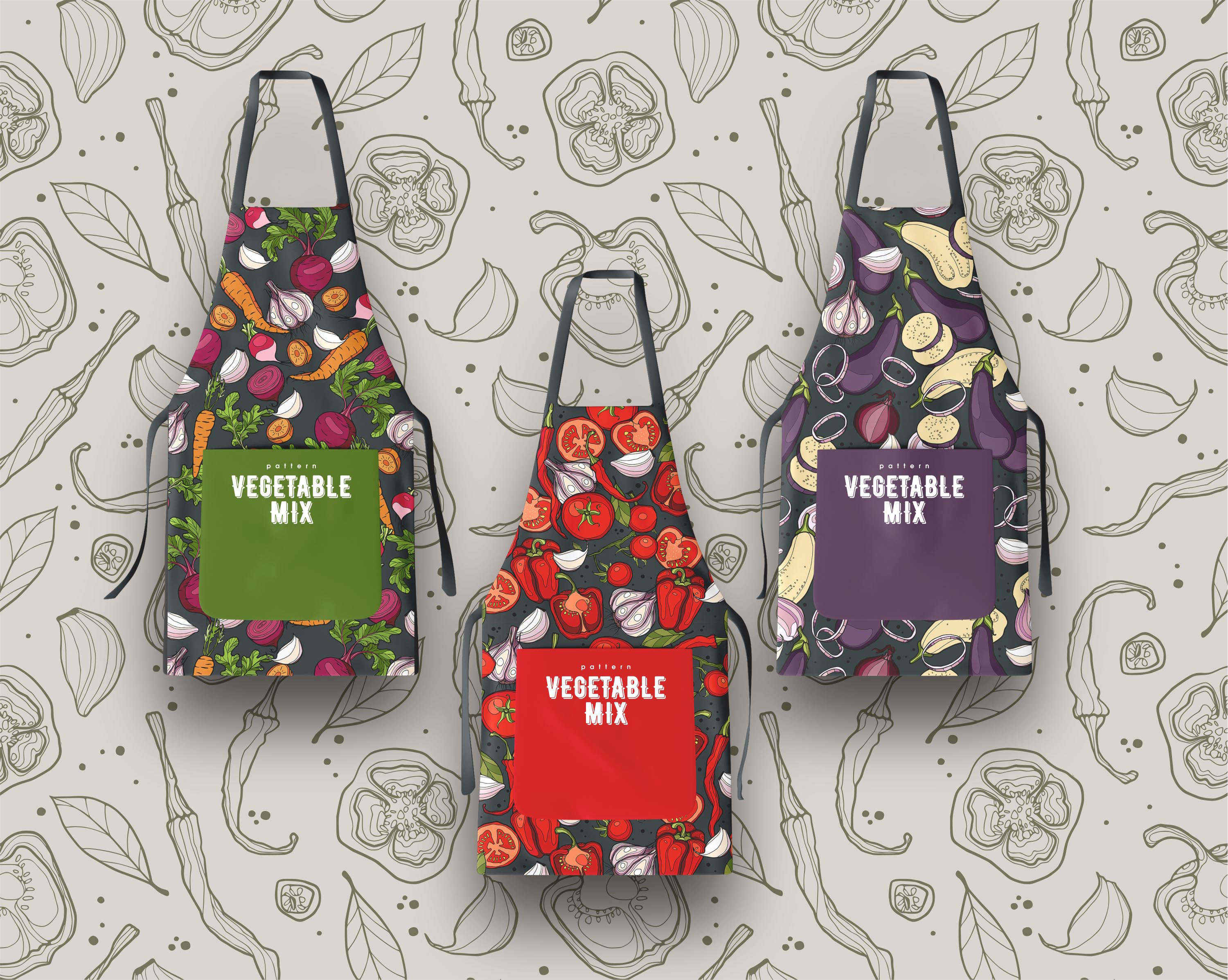 Pattern "Vegetables MIX" — Изображение №10 — Иллюстрация, Графика на Dprofile