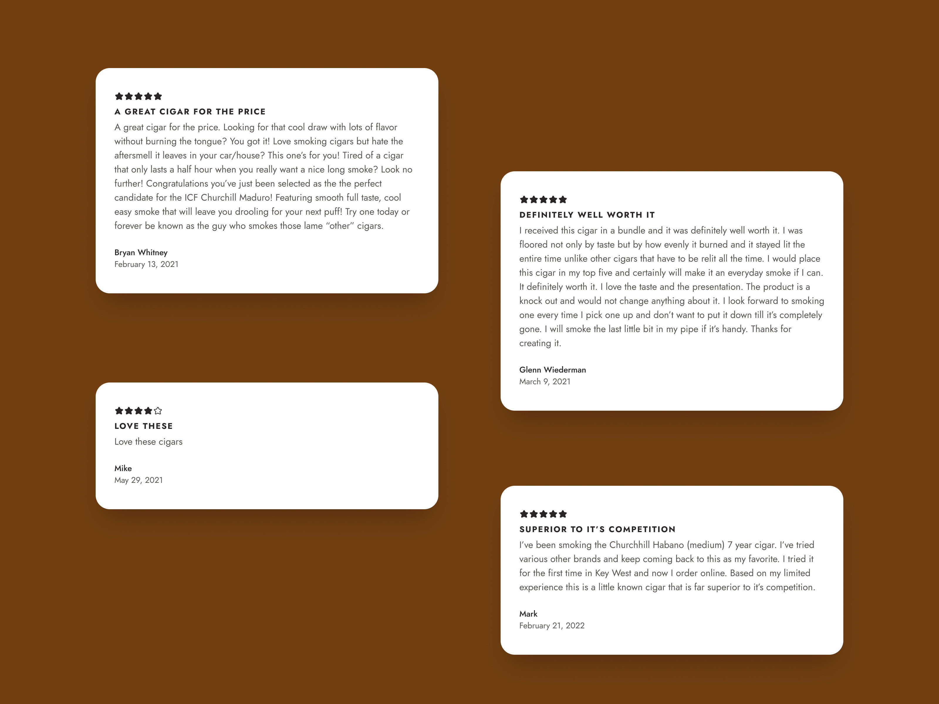 Island Cigar Factory — Cigar shop — Изображение №4 — Интерфейсы на Dprofile