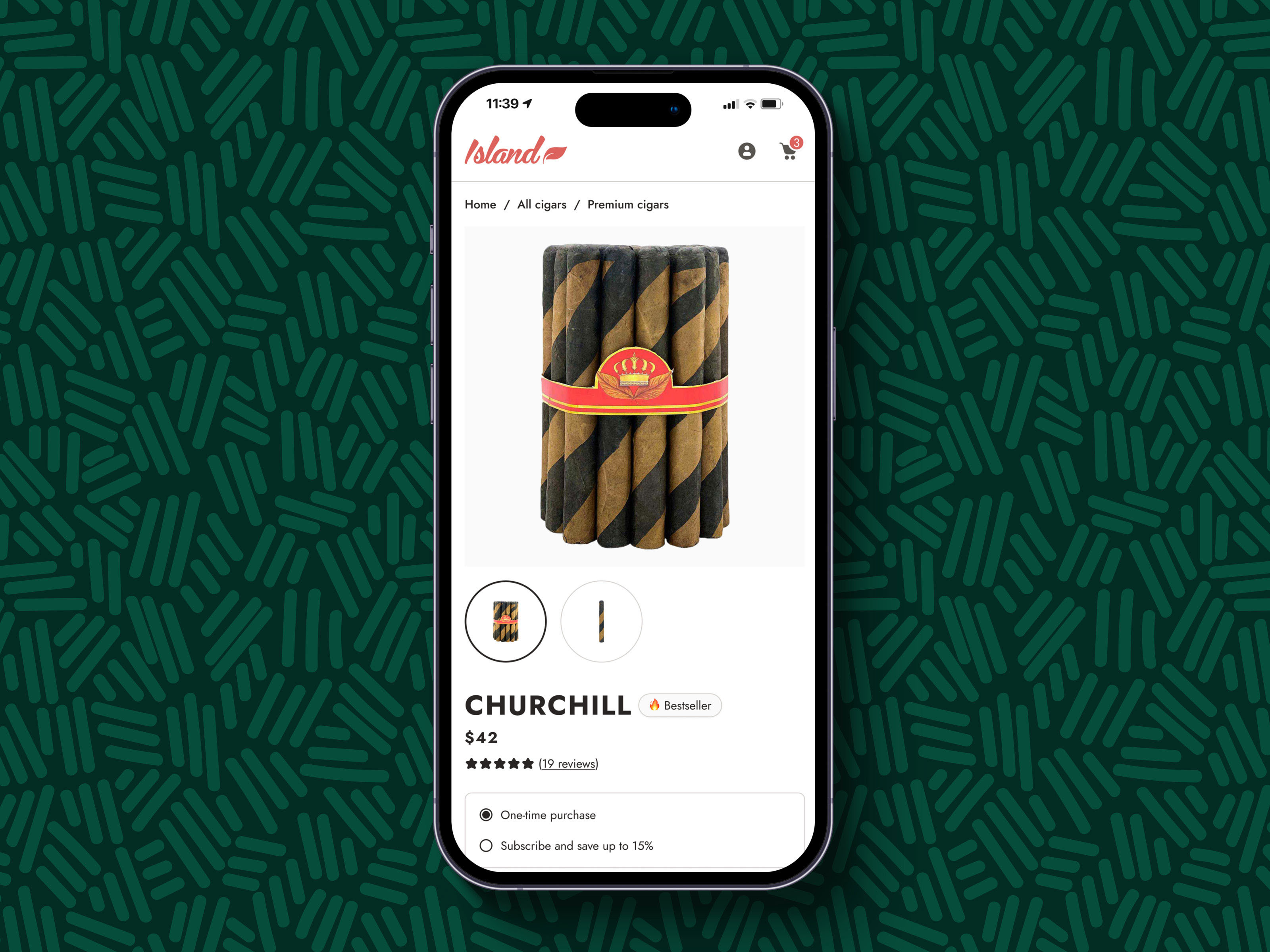 Island Cigar Factory — Cigar shop — Изображение №6 — Интерфейсы на Dprofile
