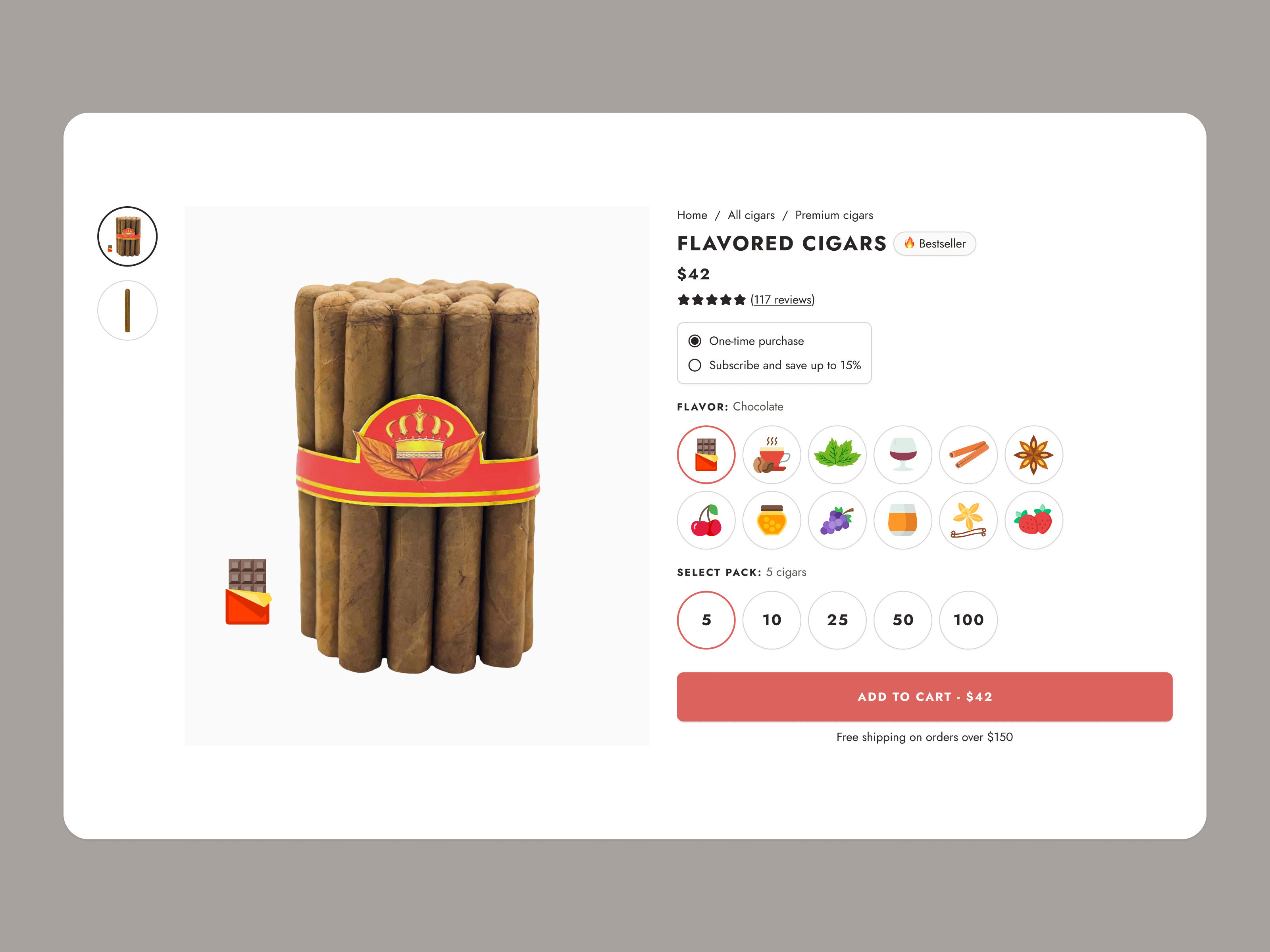 Island Cigar Factory — Cigar shop — Изображение №7 — Интерфейсы на Dprofile