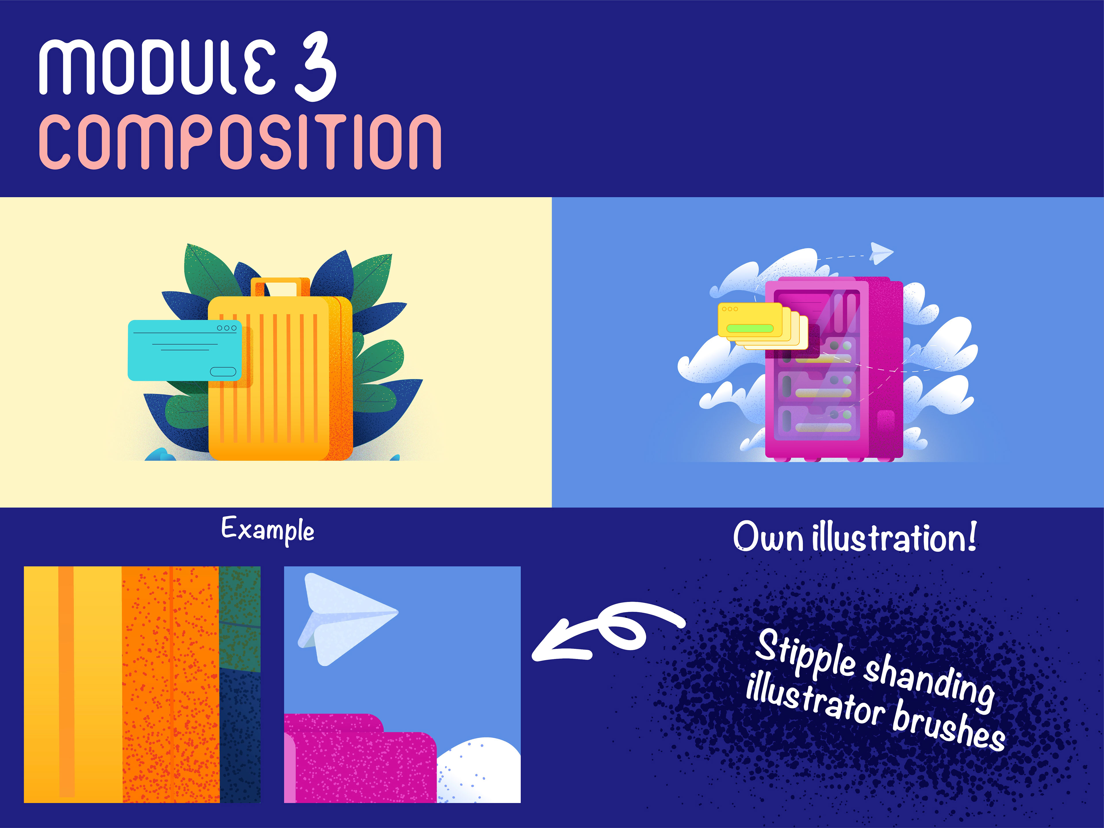 Skillbox course Adobe Illustrator for illustration — Изображение №3 — Иллюстрация, Графика на Dprofile