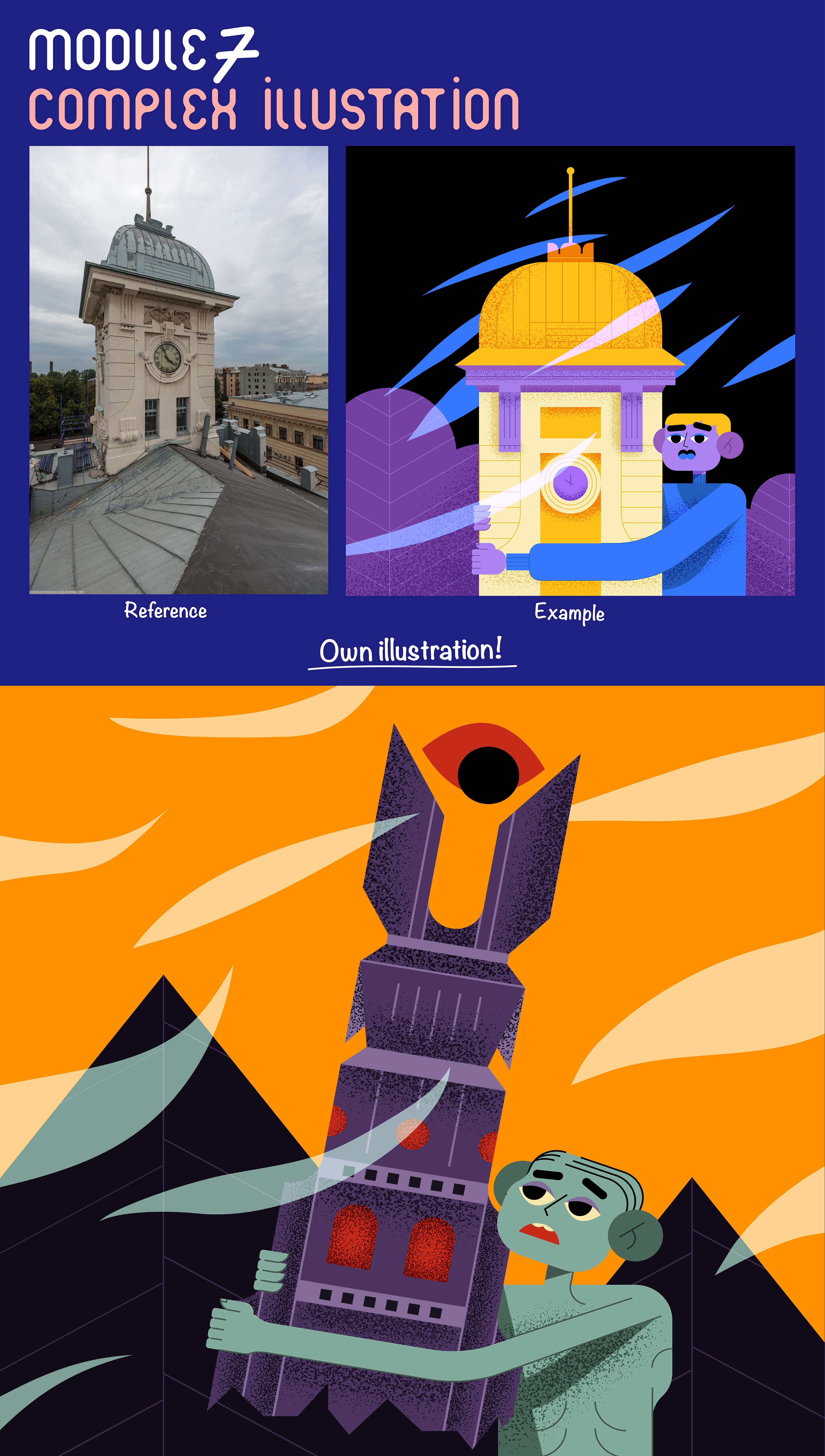 Skillbox course Adobe Illustrator for illustration — Изображение №7 — Иллюстрация, Графика на Dprofile