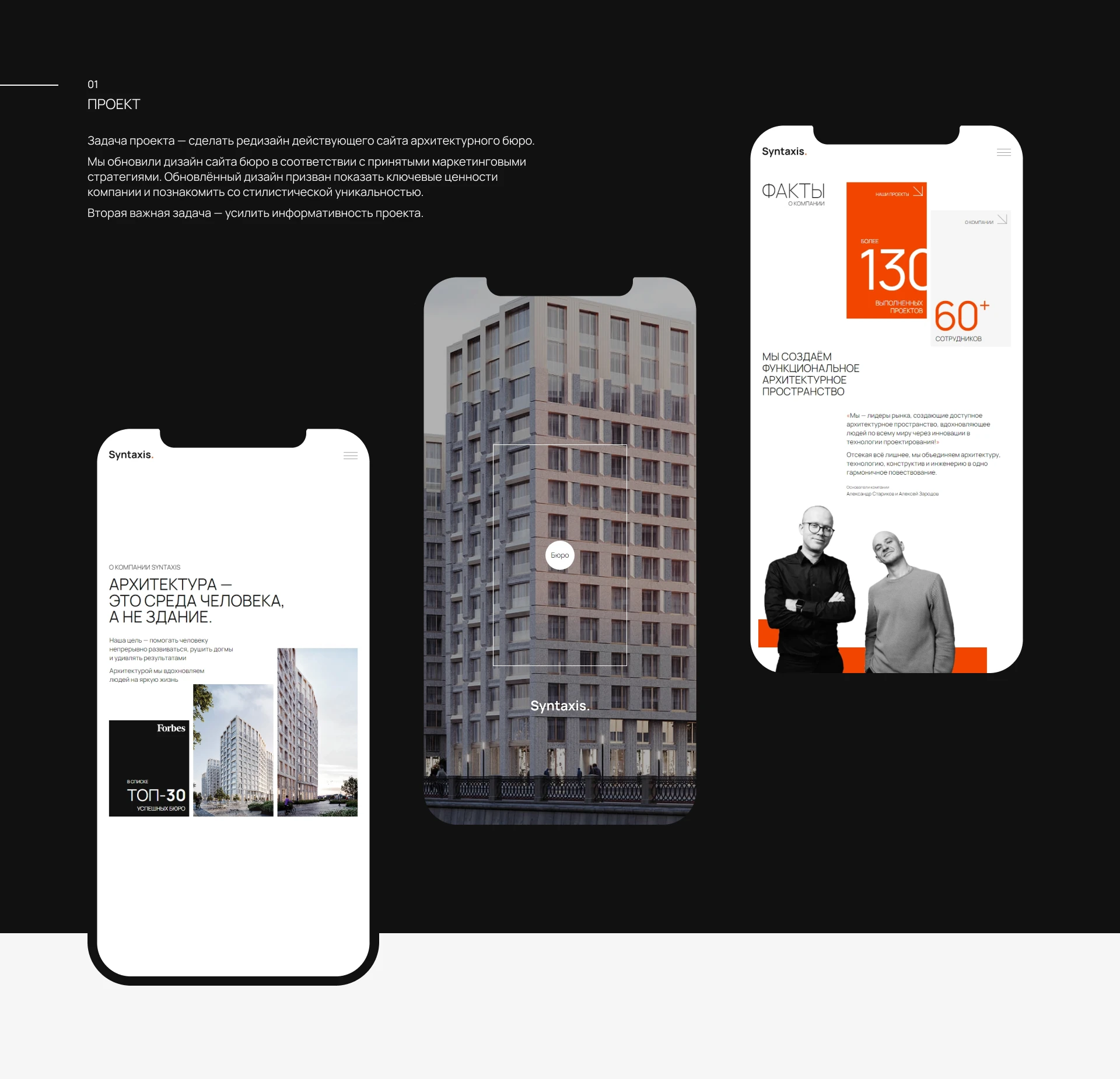 Syntaxis. | Сайт архитектурного бюро — Изображение №3 — Интерфейсы, Брендинг на Dprofile