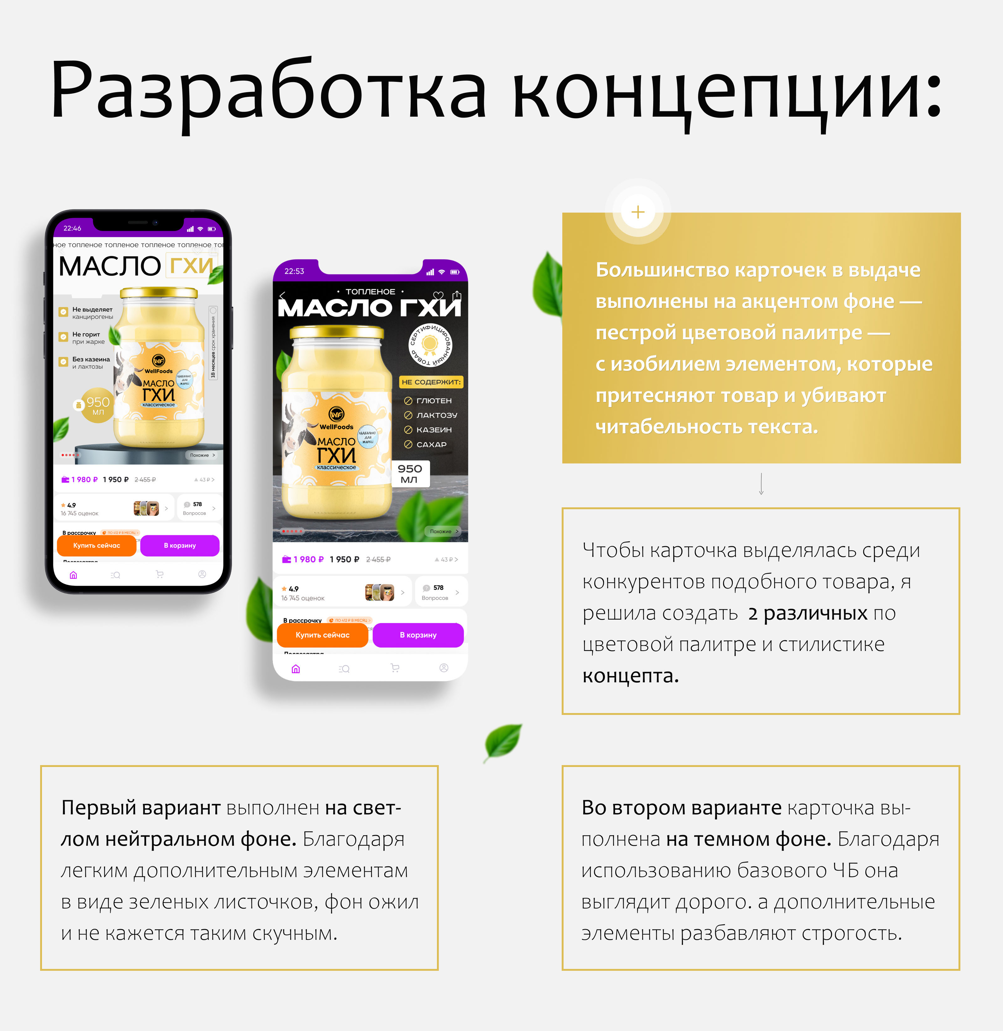 Инфографика для Wildberries / Масло ГХИ — Изображение №3 — Графика, Маркетинг на Dprofile