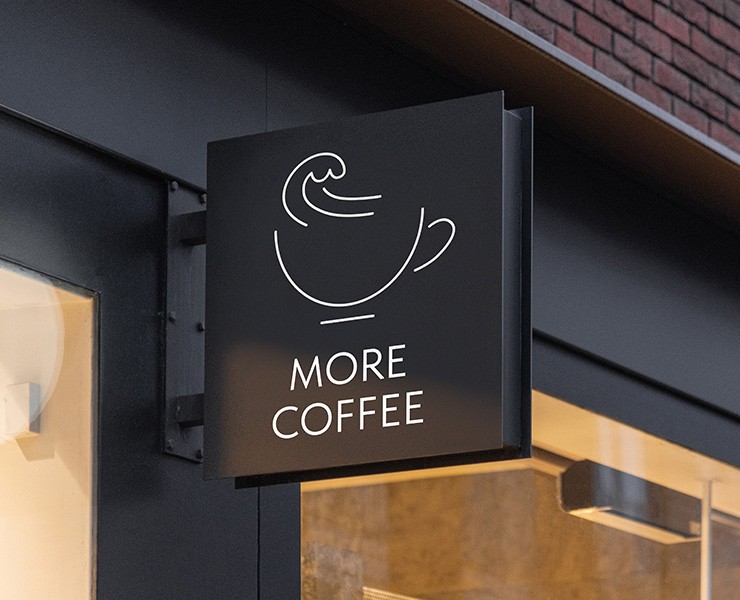 Логотип для кофейни MORE COFFEE — Брендинг, Иллюстрация на Dprofile