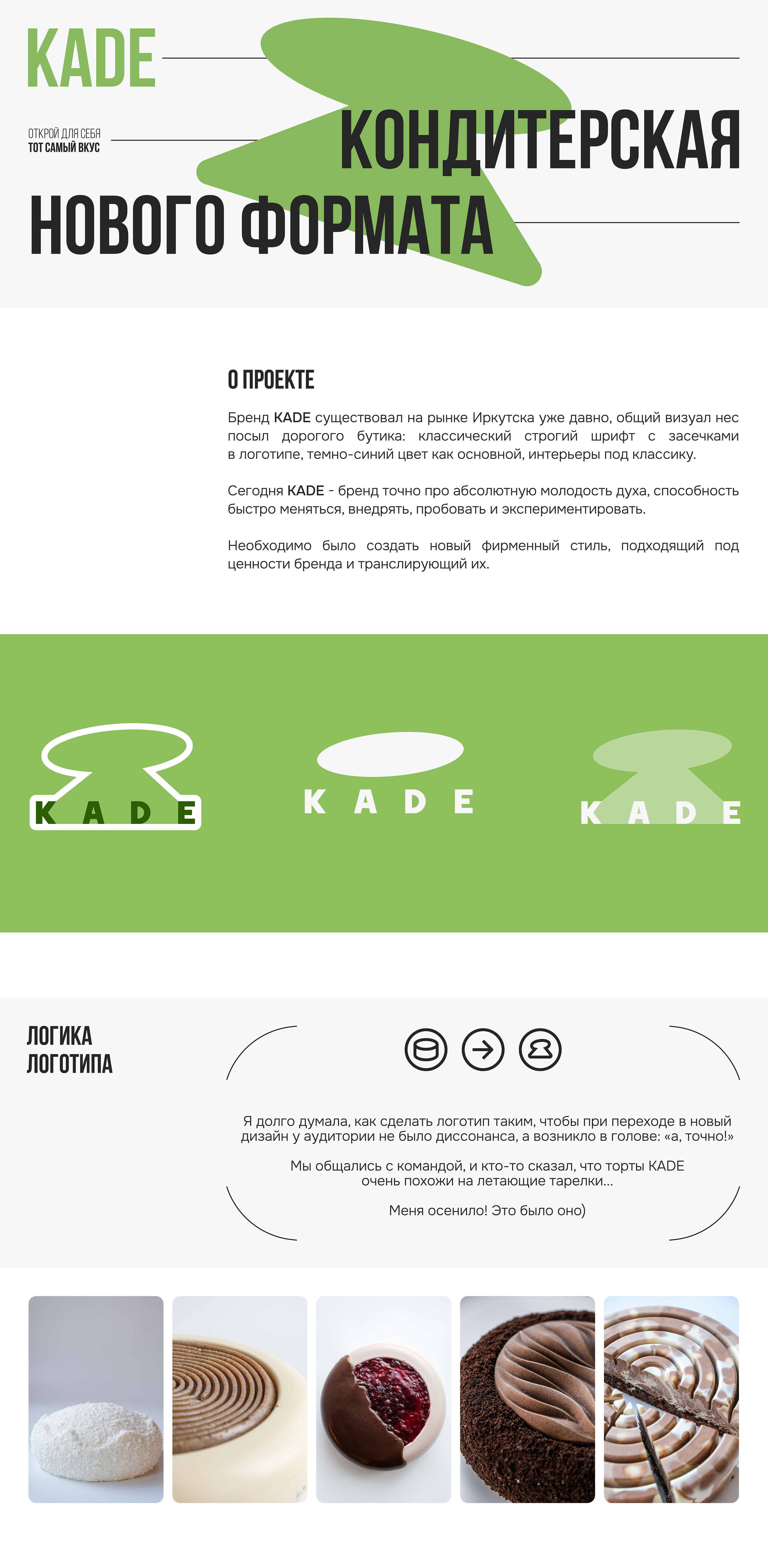 KADE.Кондитерская — Изображение №1 — Брендинг на Dprofile