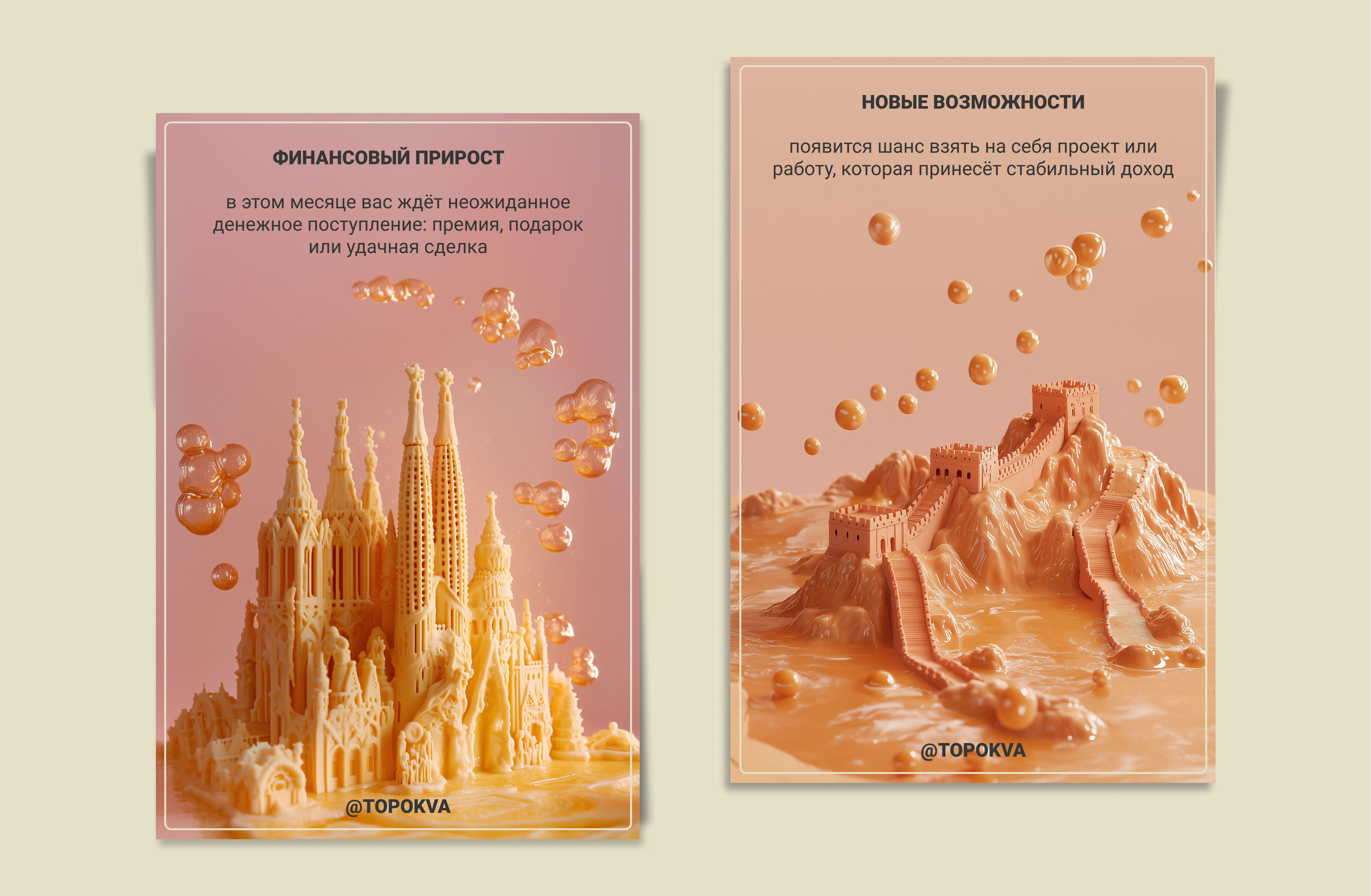 Карточки с предсказаниями — Изображение №1 — Интерфейсы, Графика на Dprofile