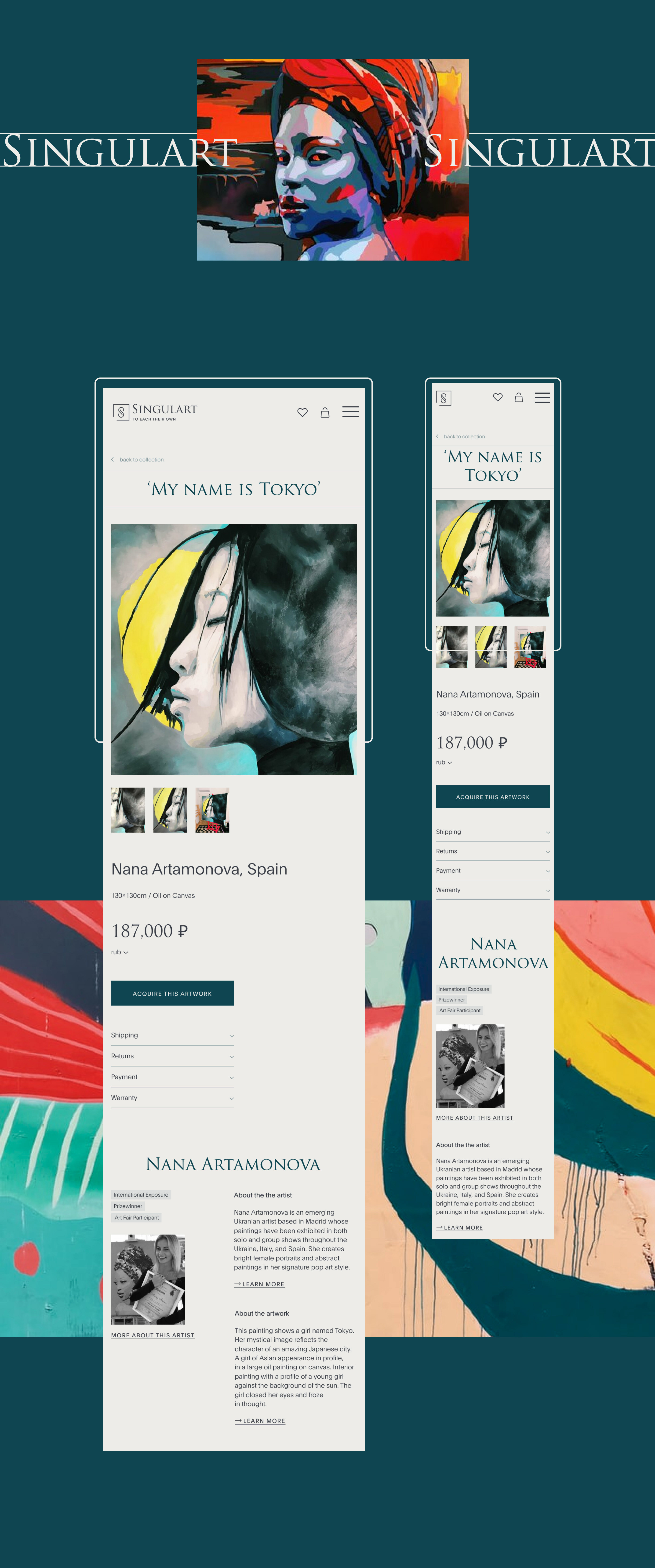 Singulart - website redesign — Изображение №9 — Интерфейсы на Dprofile