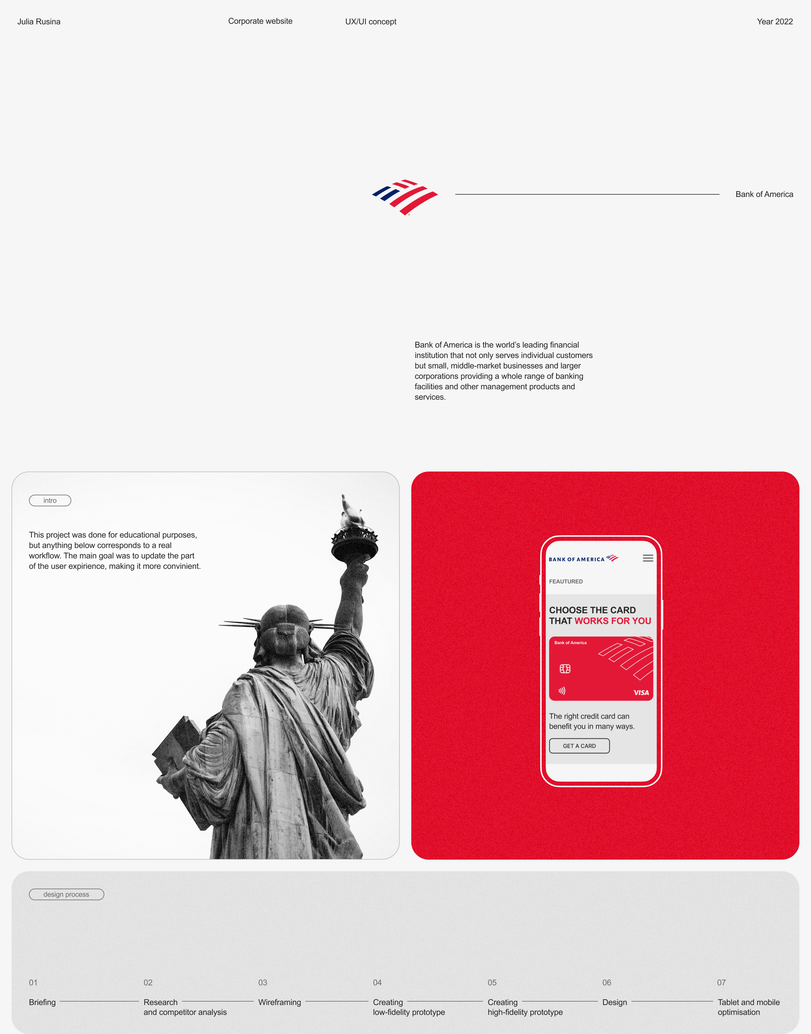 Bank of America — Изображение №1 — Интерфейсы, Анимация на Dprofile