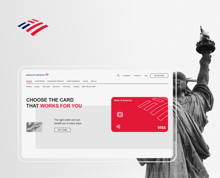 Bank of America — Интерфейсы, Анимация на Dprofile