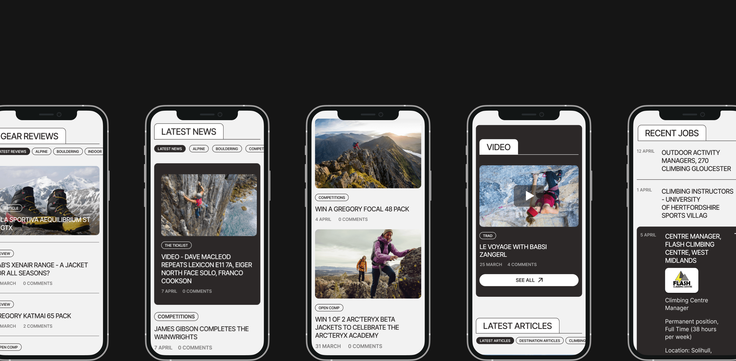 UKC - Climbing news website — Изображение №2 — Интерфейсы на Dprofile