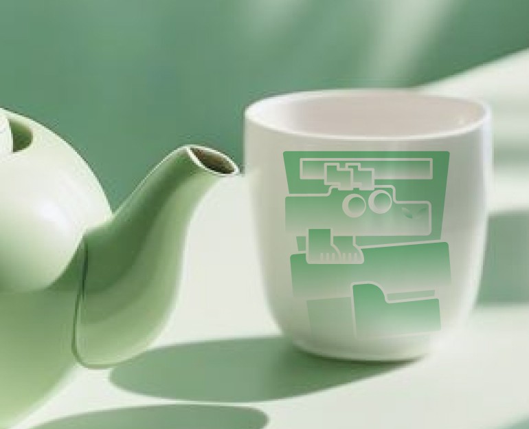 Айдентика чайного бара oolong — Брендинг на Dprofile