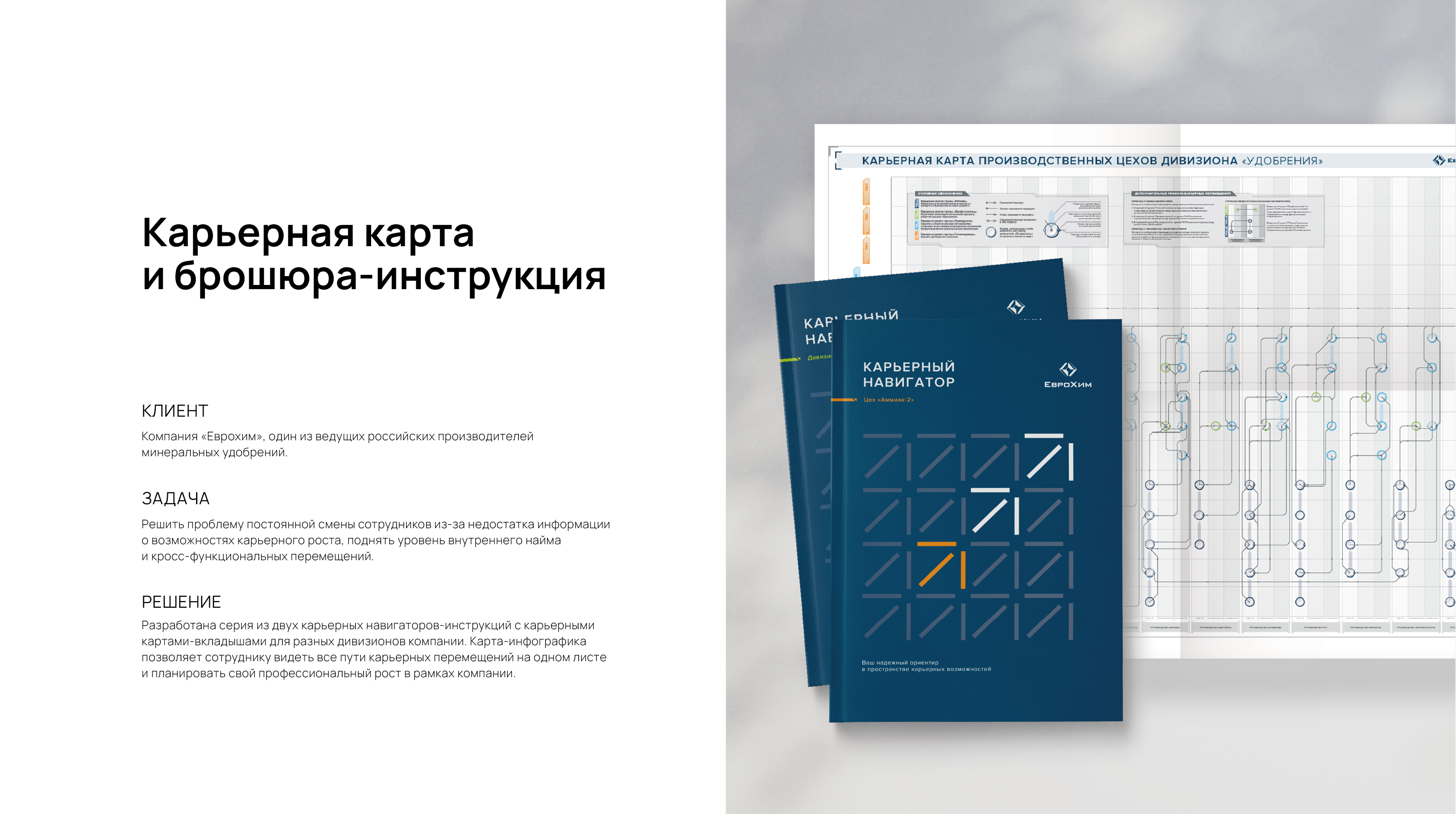 Карьерная карта и брошюра-инструкция для "ЕвроХим" — Изображение №1 — Графика, Маркетинг на Dprofile