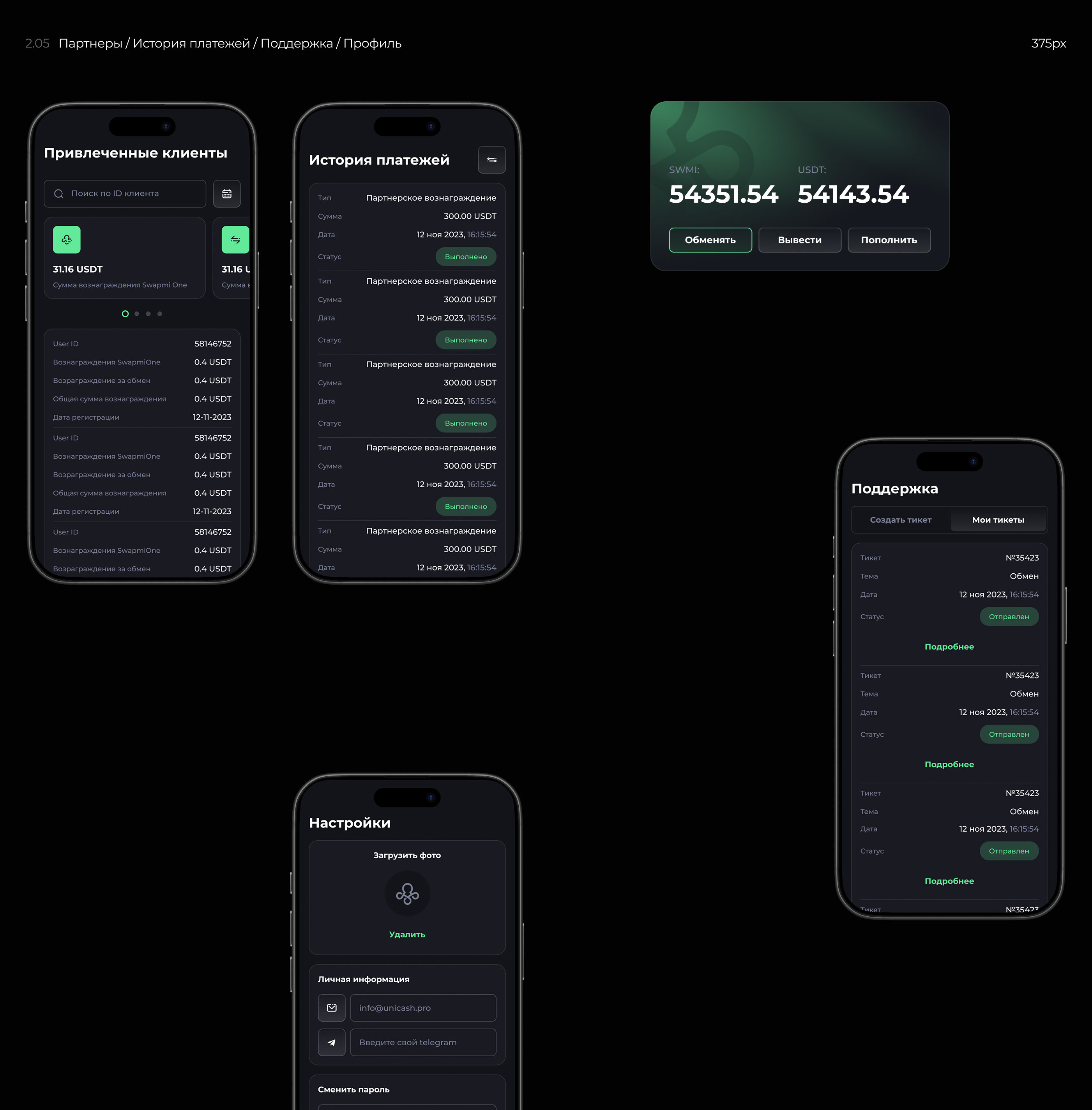 Smart trading platform | Swapmi — Изображение №11 — Интерфейсы на Dprofile