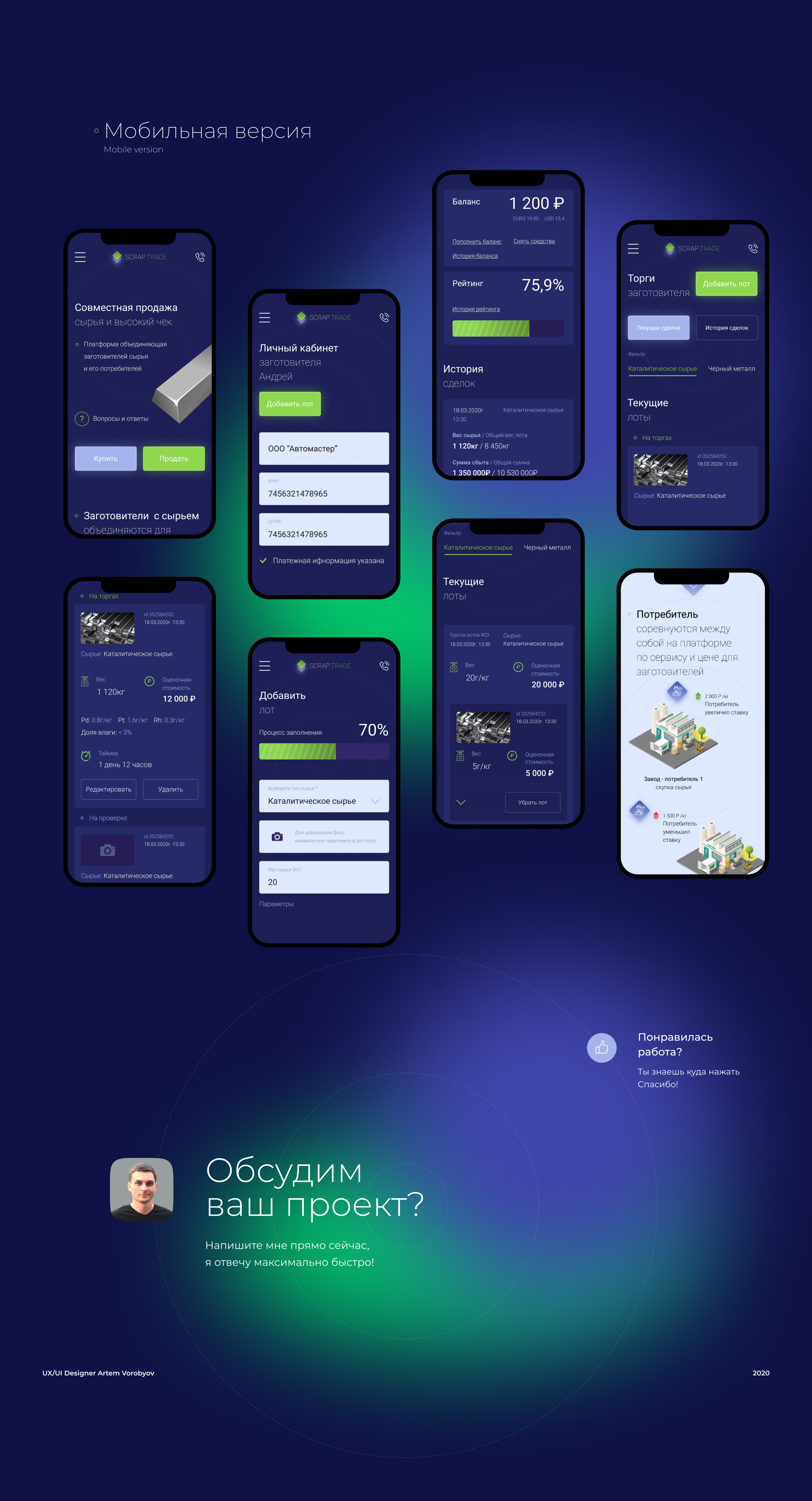 Платформа для совместной продажи сырья — Изображение №5 — Интерфейсы на Dprofile