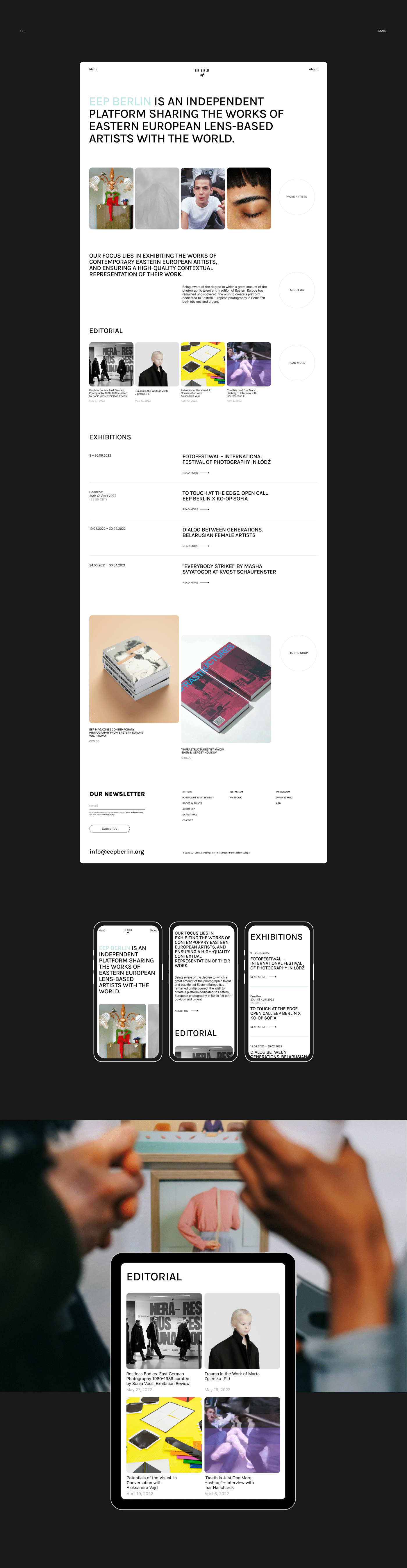 EEP Berlin website — Изображение №2 — Интерфейсы на Dprofile