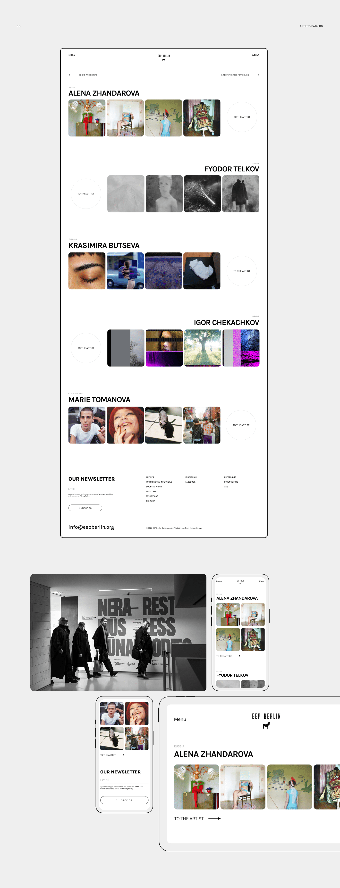 EEP Berlin website — Изображение №3 — Интерфейсы на Dprofile