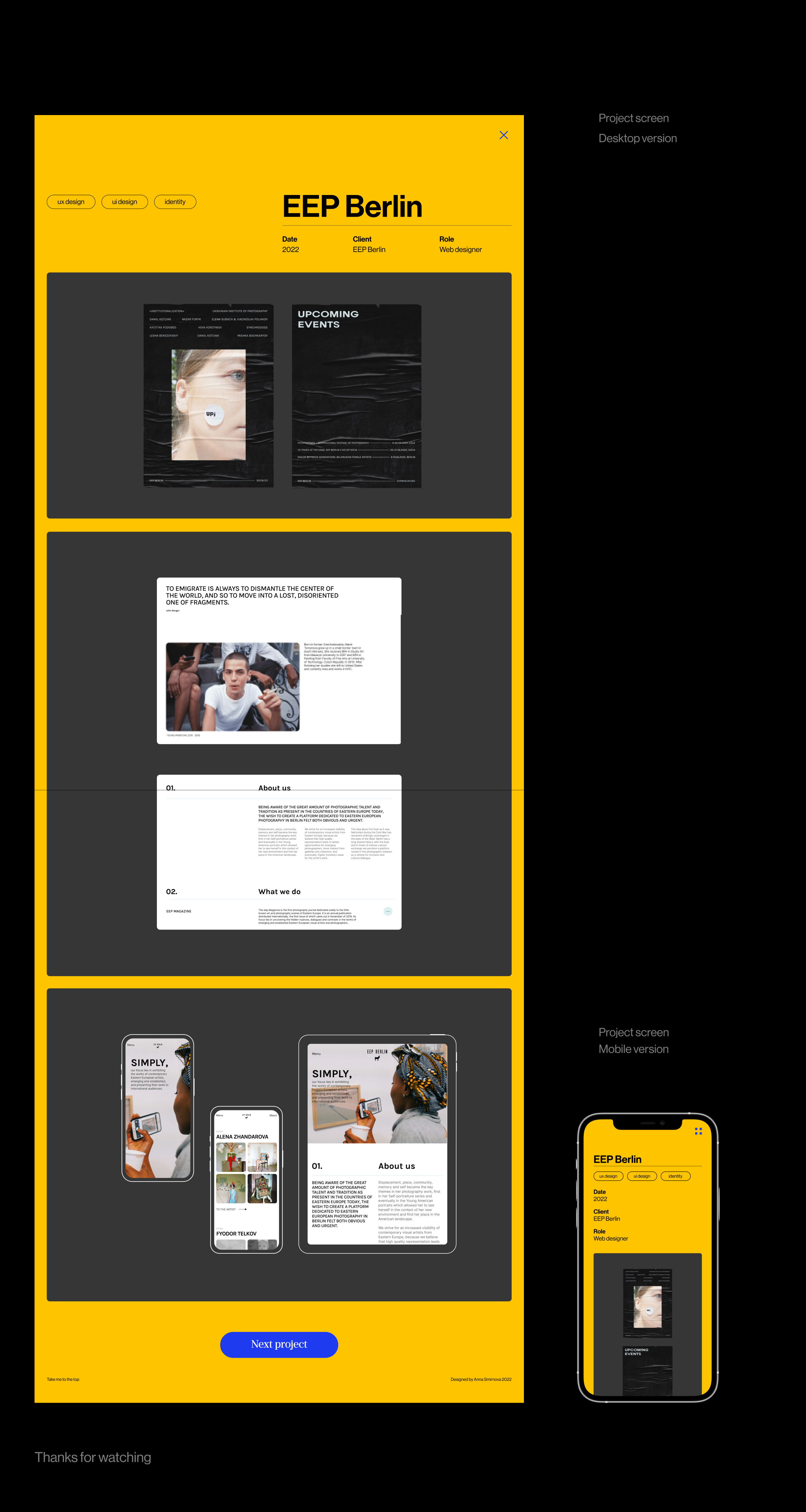 Portfolio Website — Изображение №6 — Интерфейсы на Dprofile
