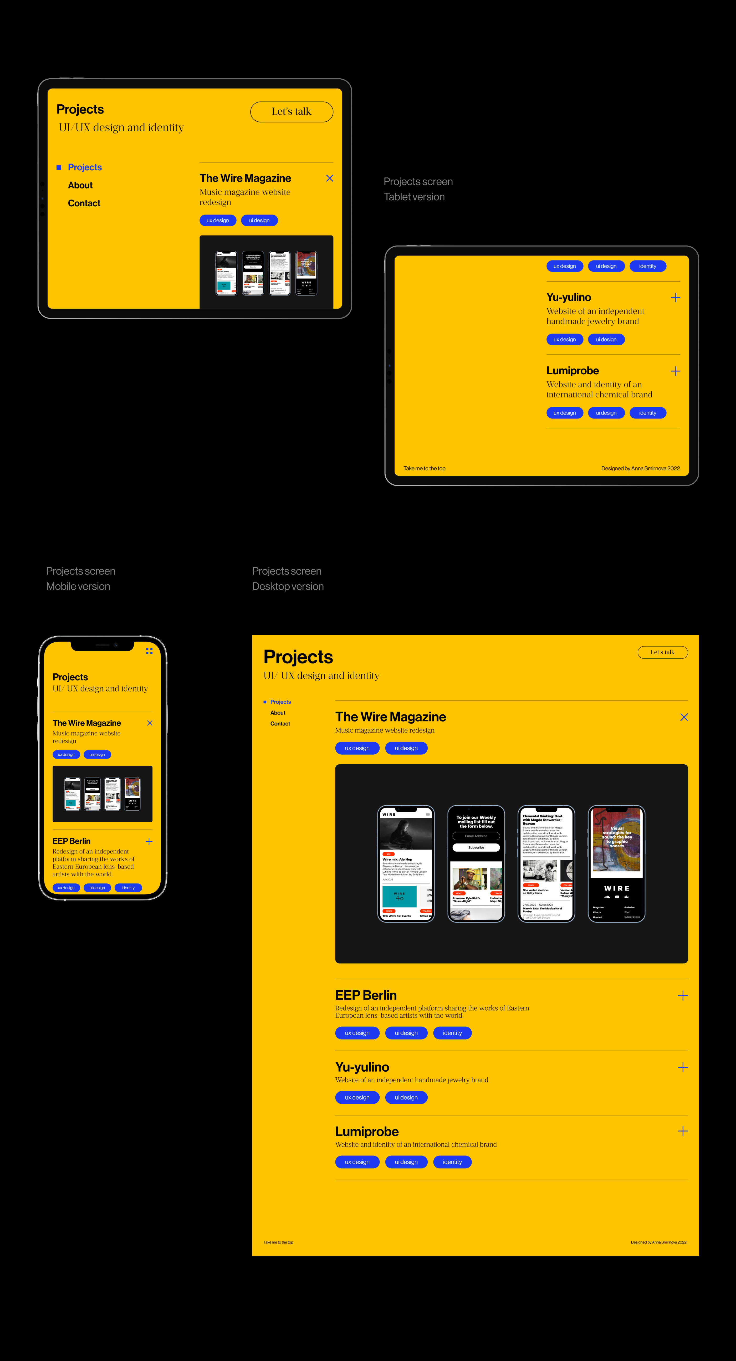 Portfolio Website — Изображение №3 — Интерфейсы на Dprofile