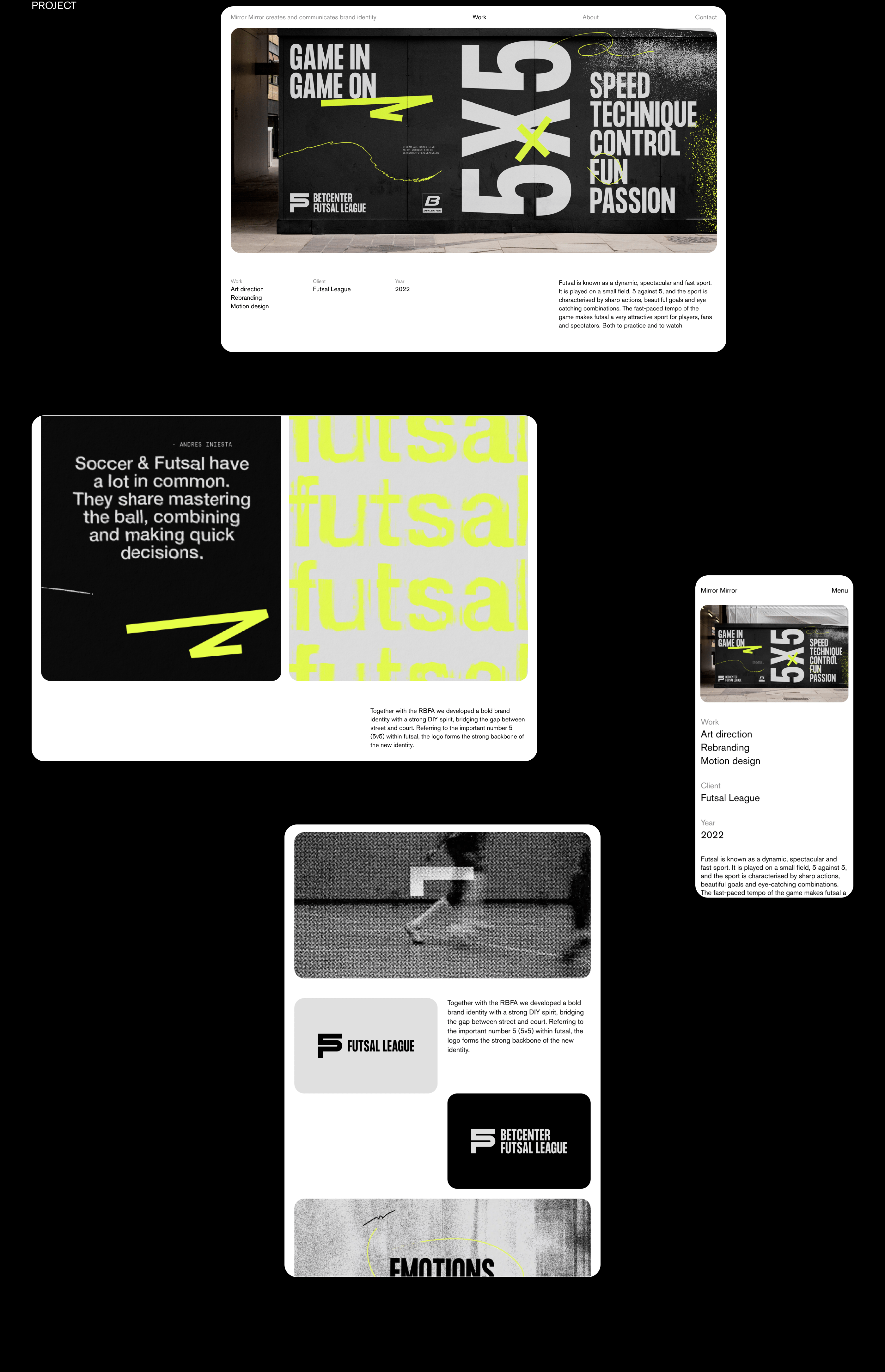 Mirror Mirror Agency Identity and Website — Изображение №4 — Интерфейсы на Dprofile
