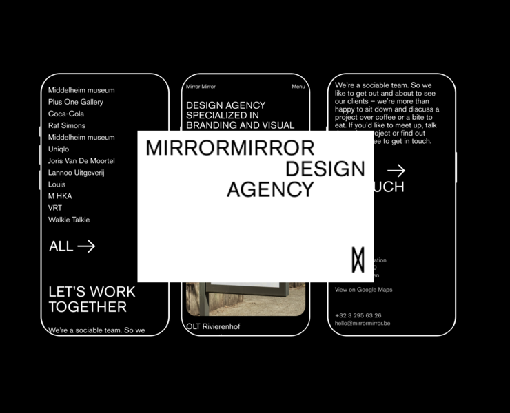 Mirror Mirror Agency Identity and Website на Dprofile