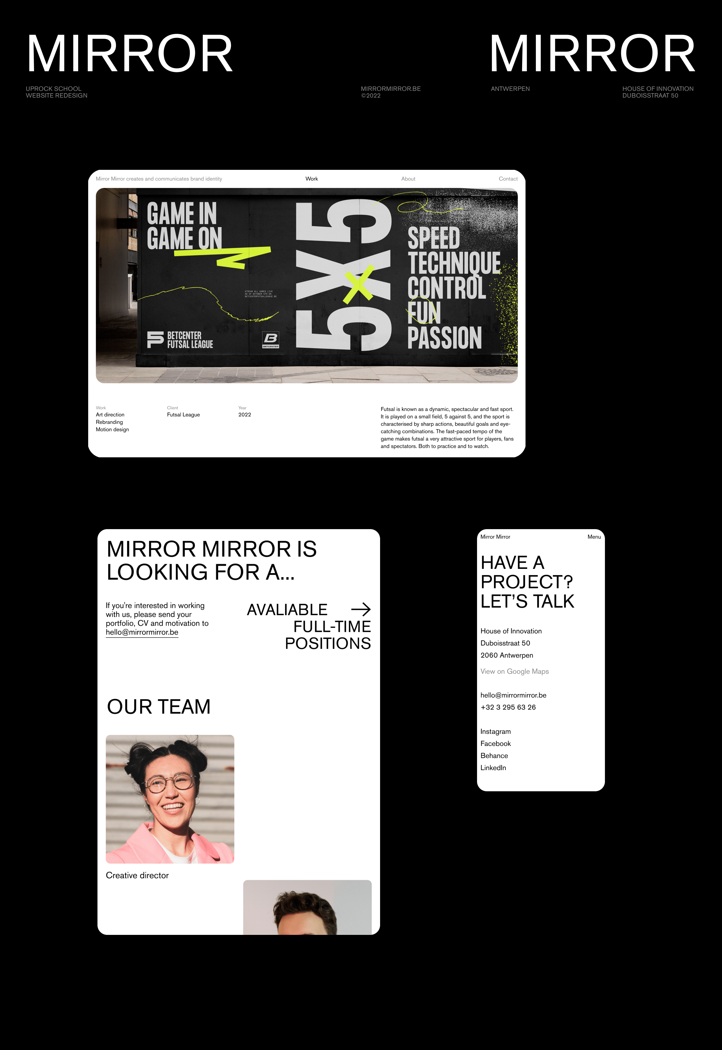 Mirror Mirror Agency Identity and Website — Изображение №1 — Интерфейсы на Dprofile