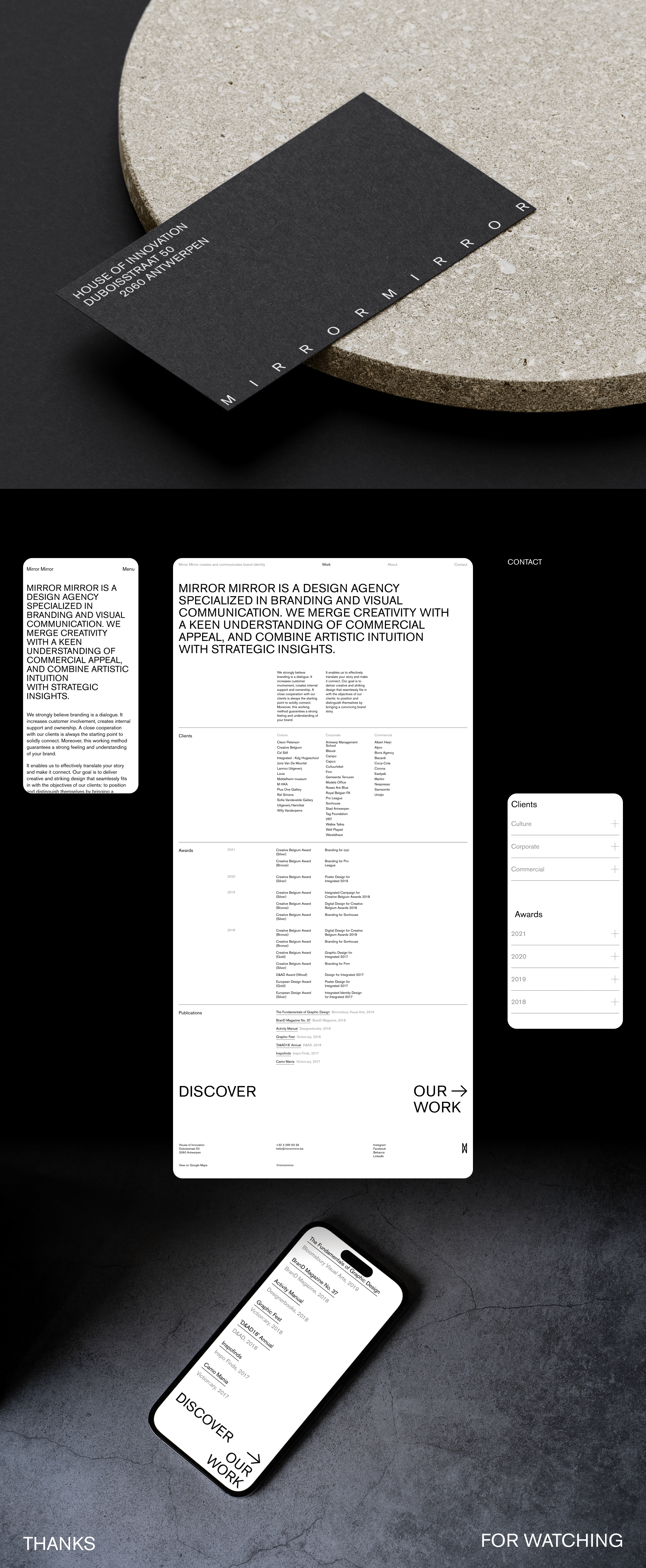 Mirror Mirror Agency Identity and Website — Изображение №6 — Интерфейсы на Dprofile