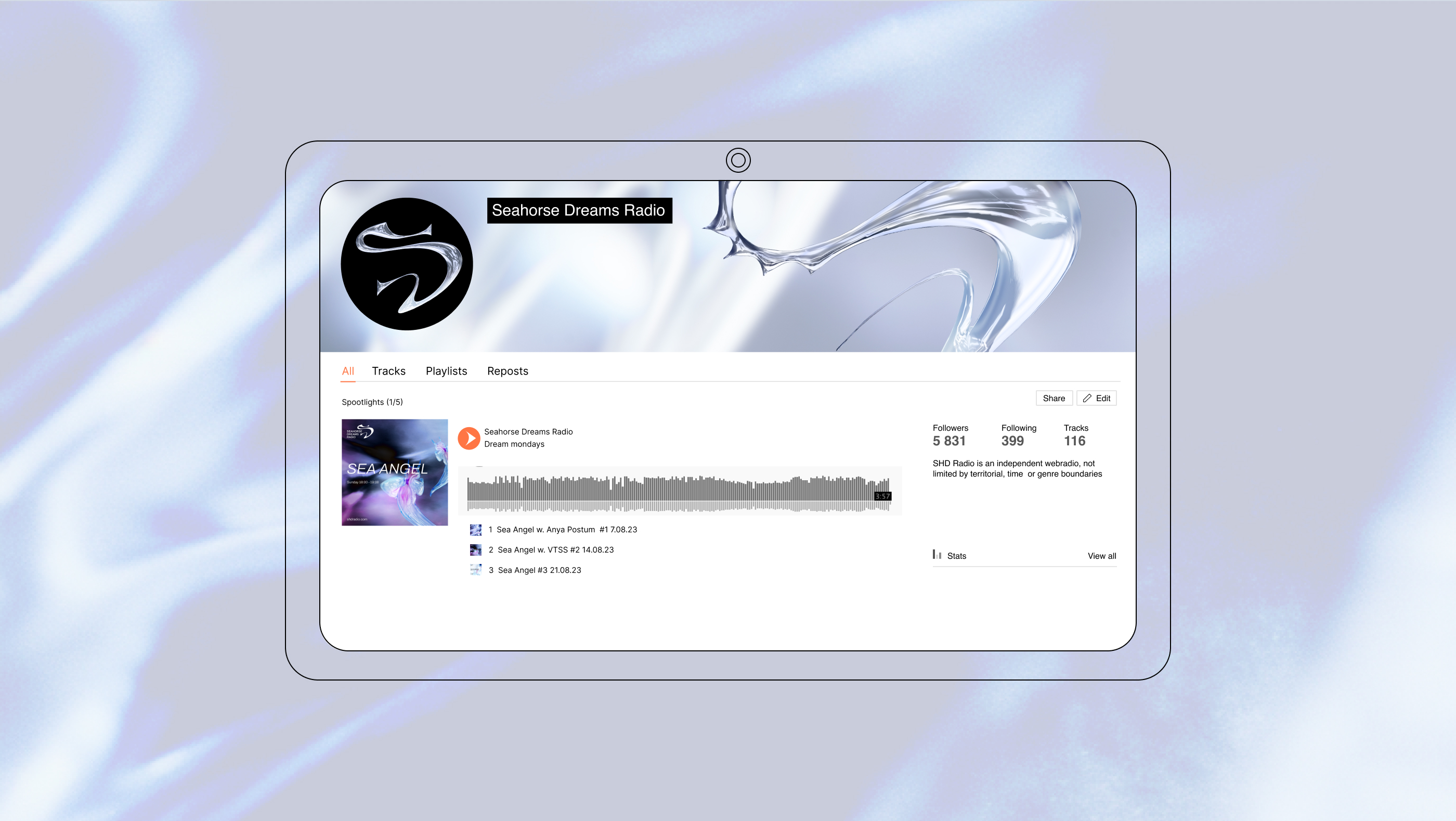Seahorse Dreams Radio Identity — Изображение №3 — Брендинг на Dprofile