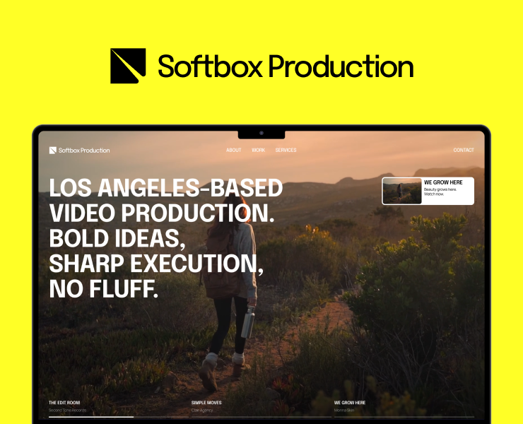 Softbox Production | Brand Identity & Website на Dprofile