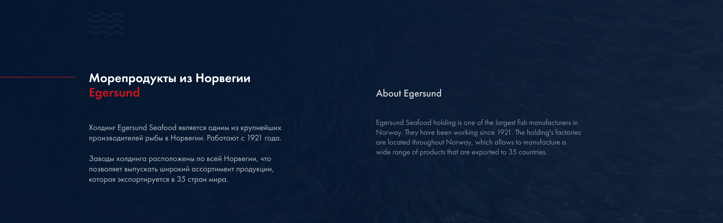 Морепродукты Egersund — Изображение №1 — Интерфейсы на Dprofile