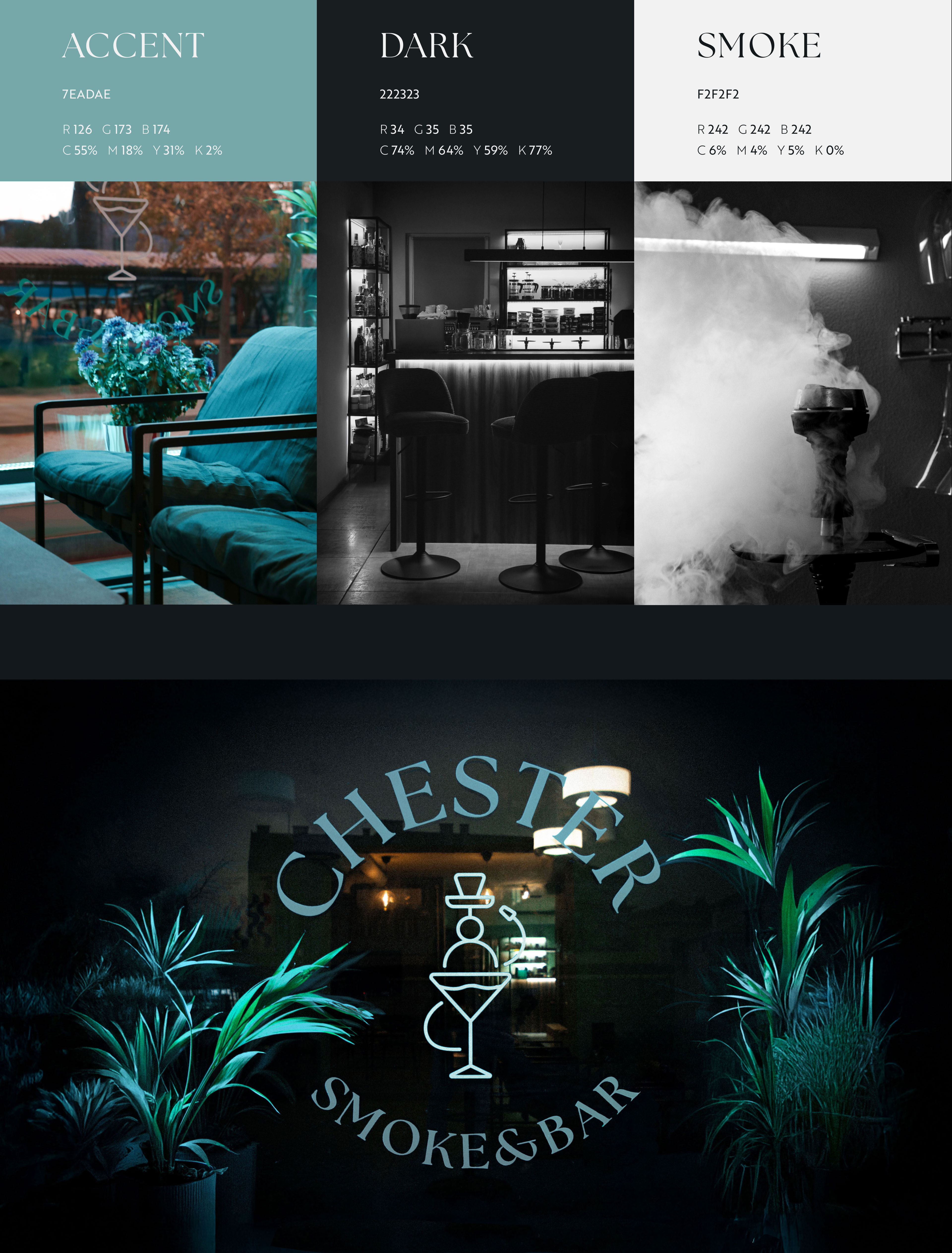 CHESTER SMOKE&BAR | Brand Identity — Изображение №6 — Брендинг, Графика на Dprofile