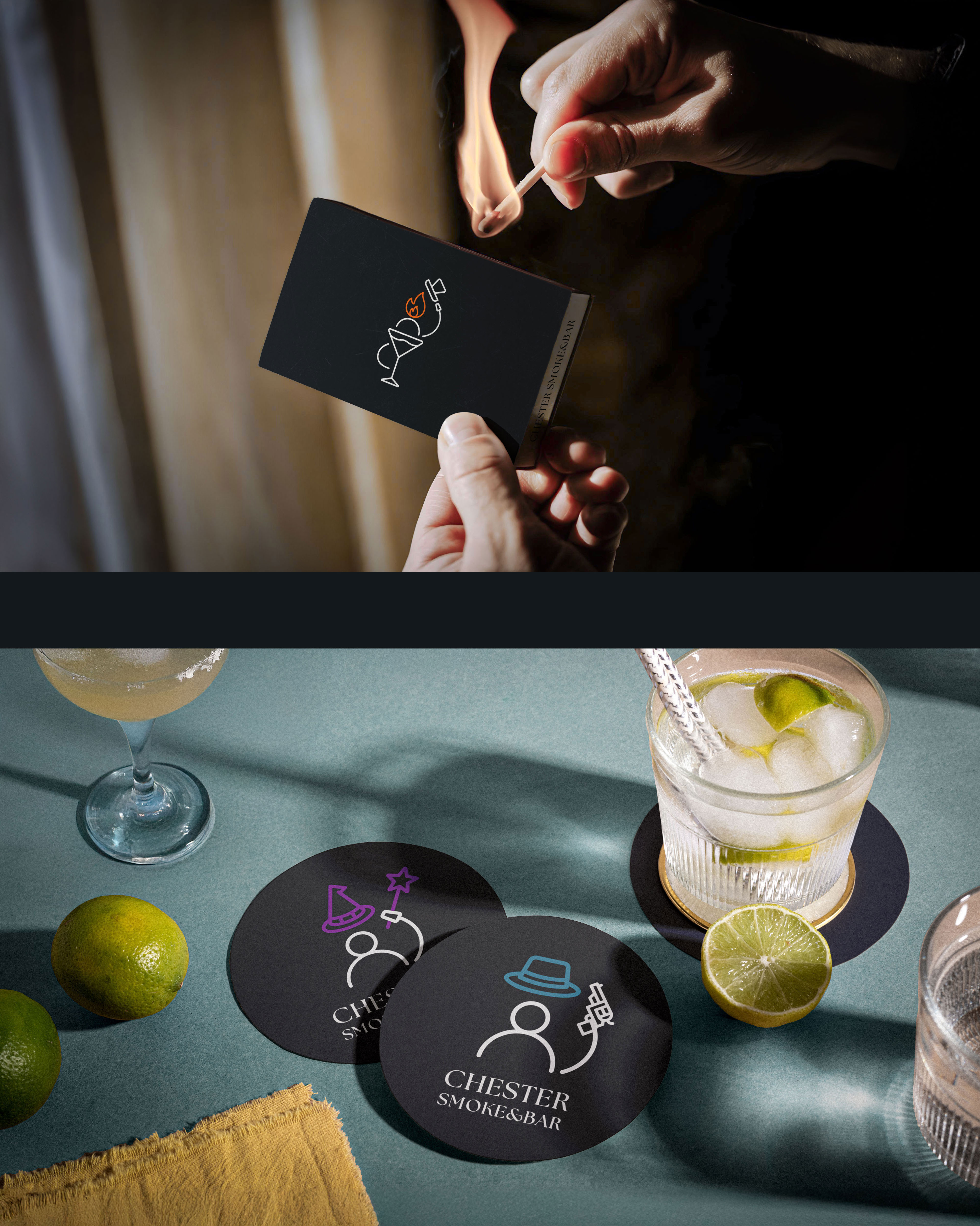 CHESTER SMOKE&BAR | Brand Identity — Изображение №12 — Брендинг, Графика на Dprofile
