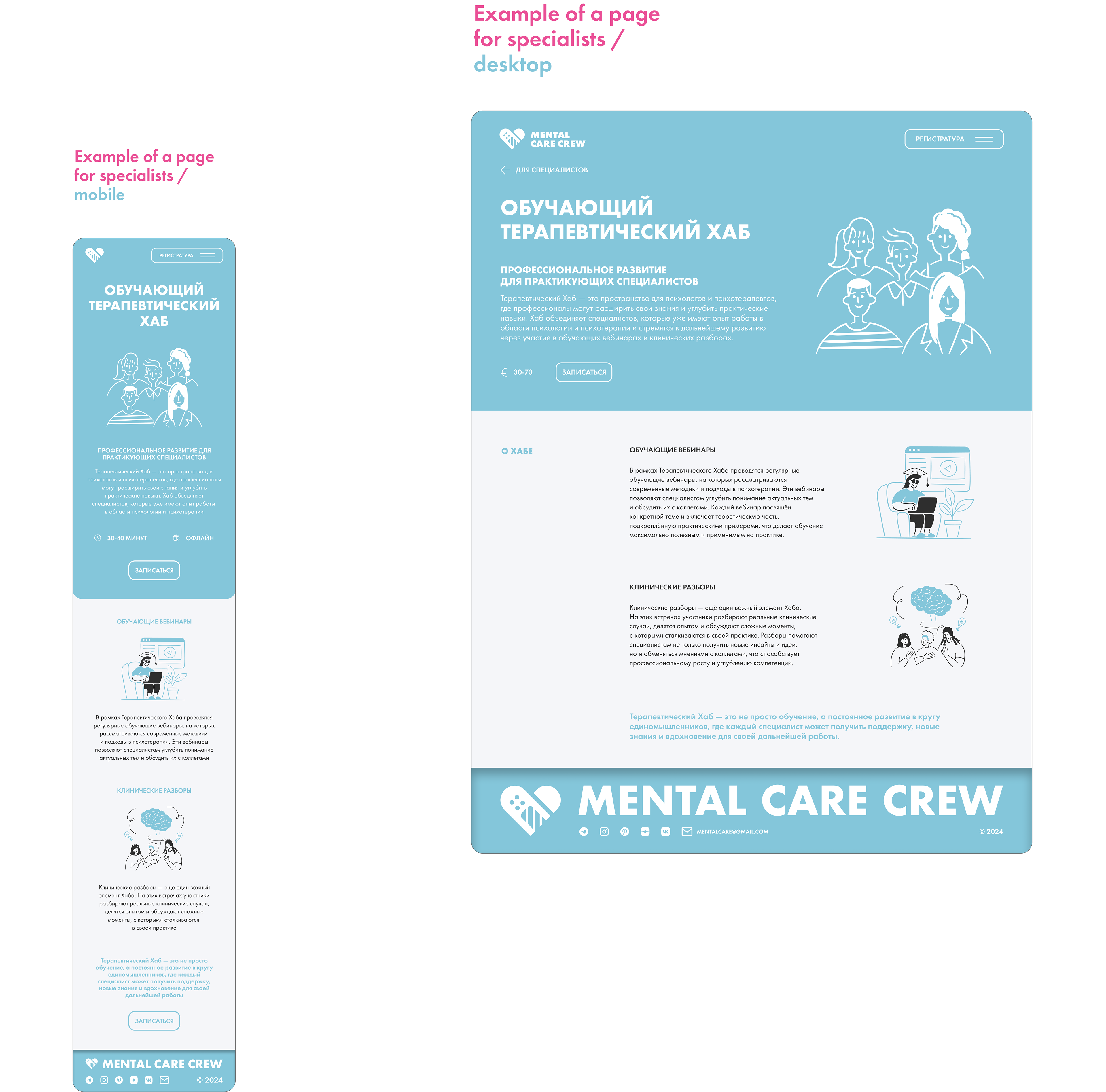 Mental Care Crew | Logo & Website — Изображение №27 — Интерфейсы, Брендинг на Dprofile