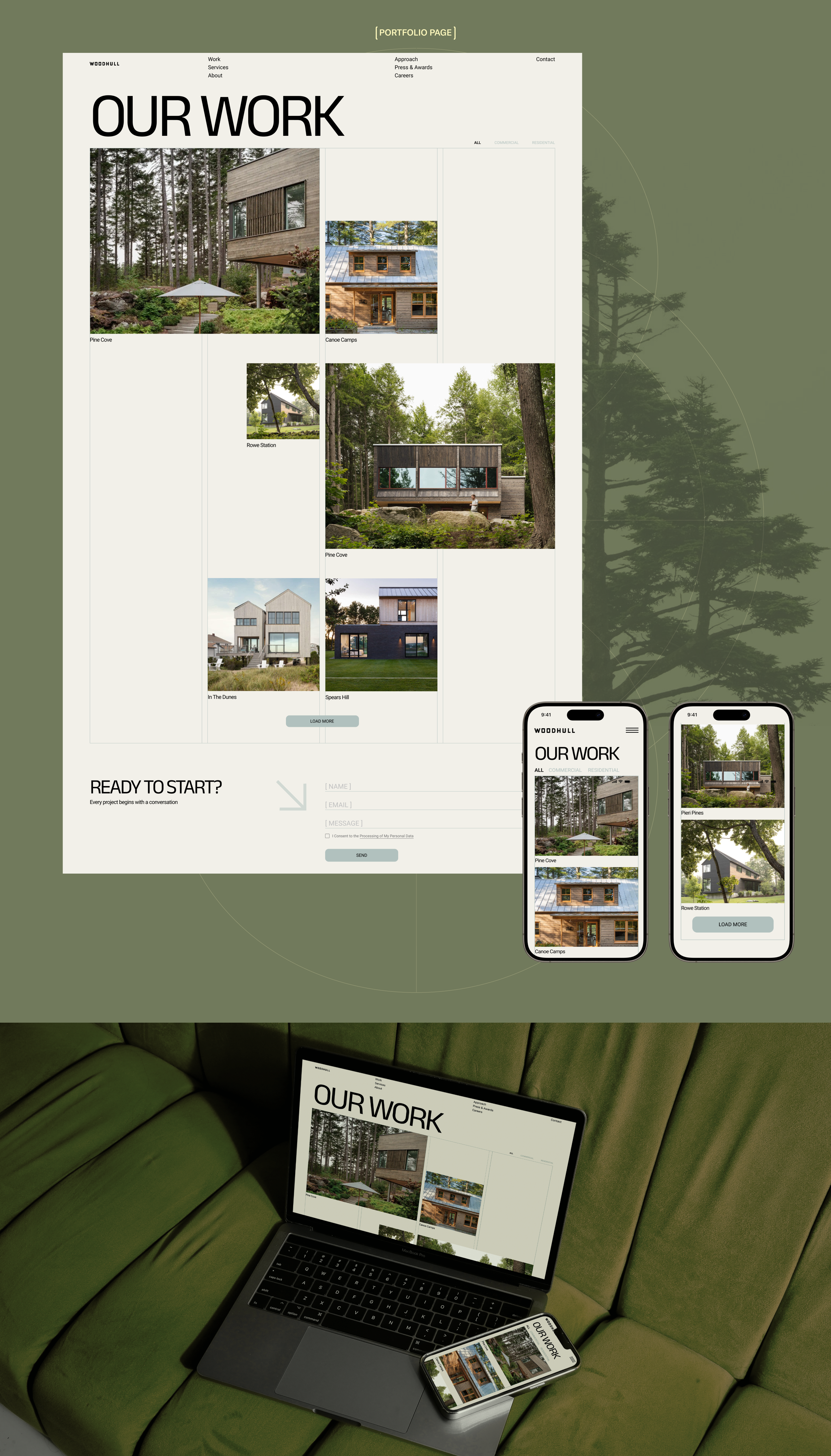 WOODHULL | Corporate Website — Изображение №4 — Интерфейсы на Dprofile