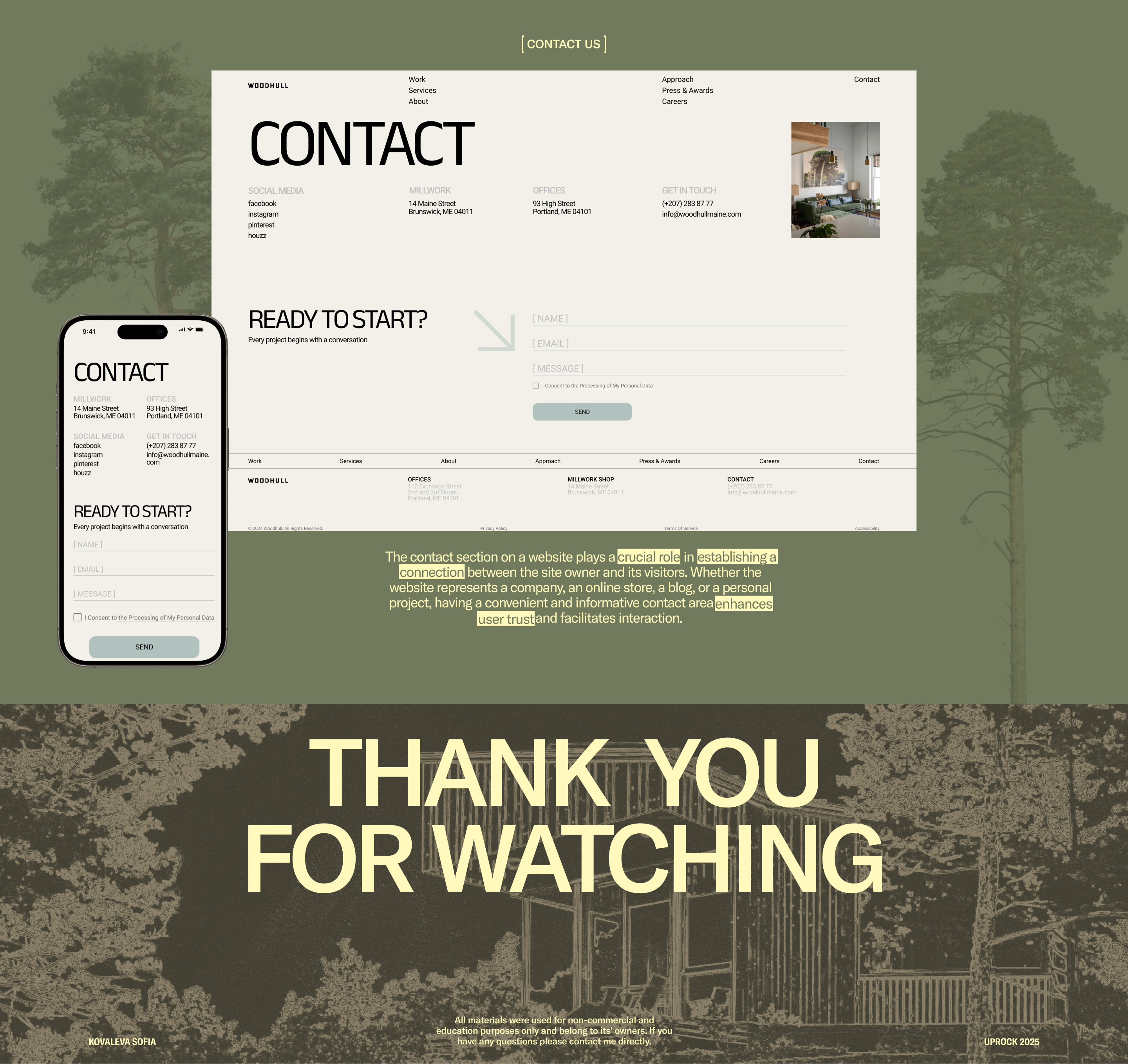 WOODHULL | Corporate Website — Изображение №8 — Интерфейсы на Dprofile