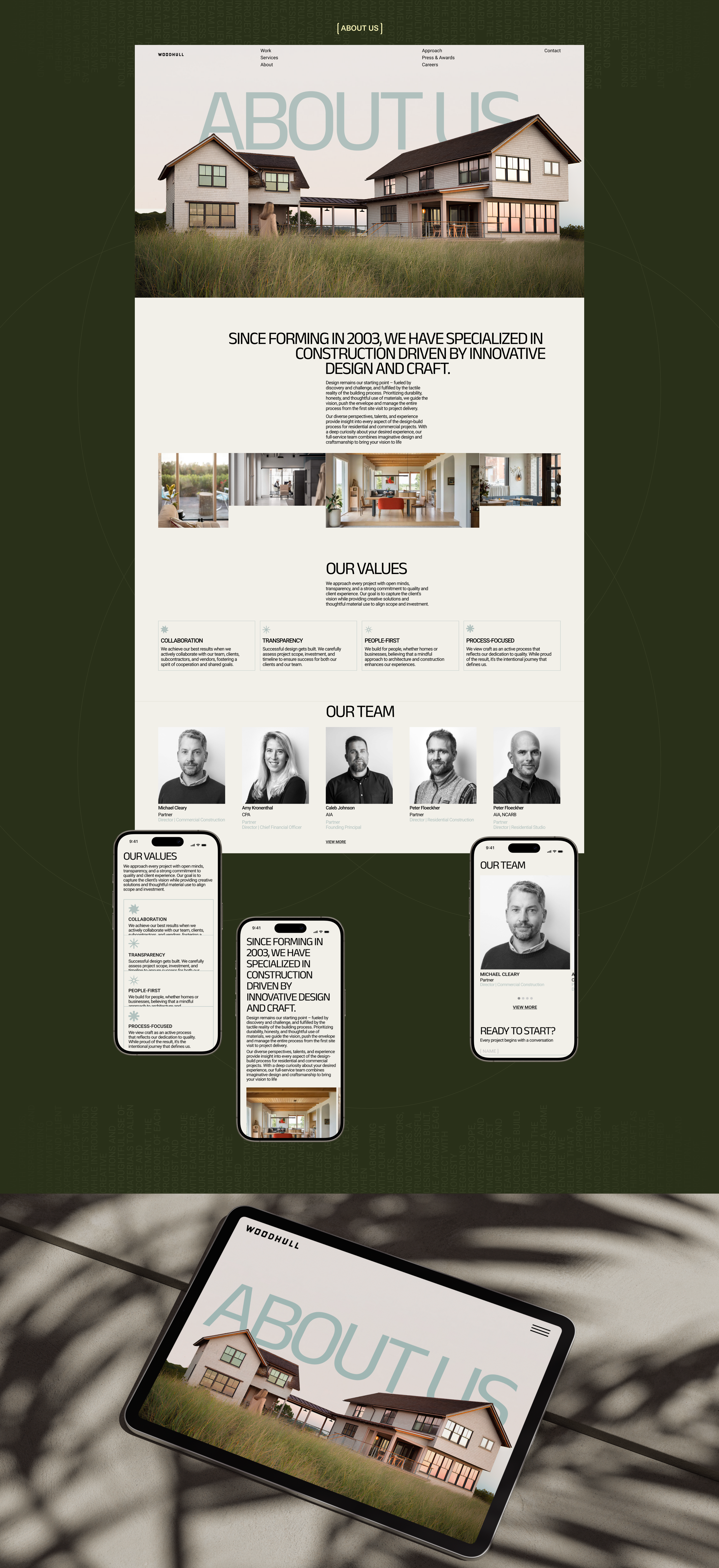 WOODHULL | Corporate Website — Изображение №7 — Интерфейсы на Dprofile