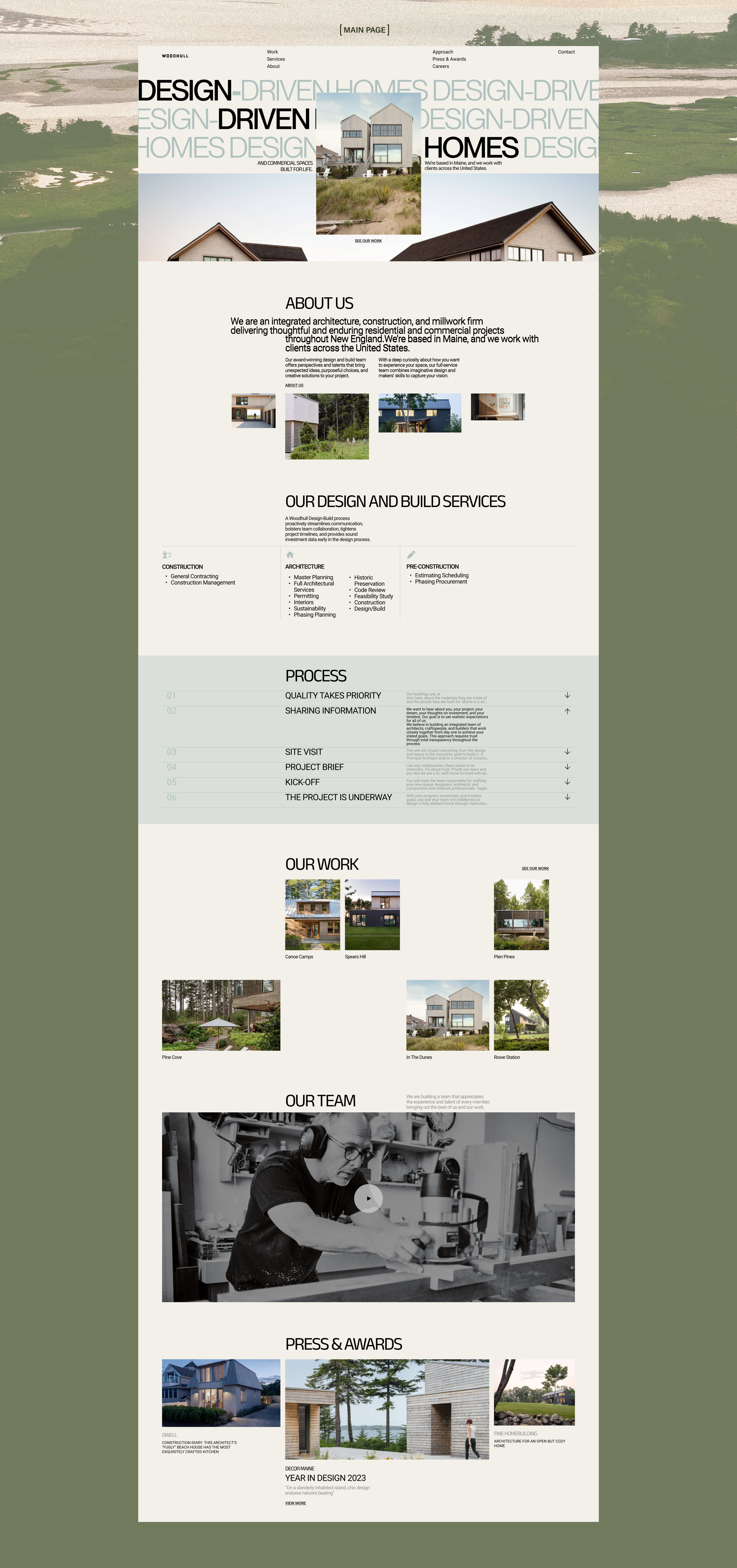 WOODHULL | Corporate Website — Изображение №2 — Интерфейсы на Dprofile