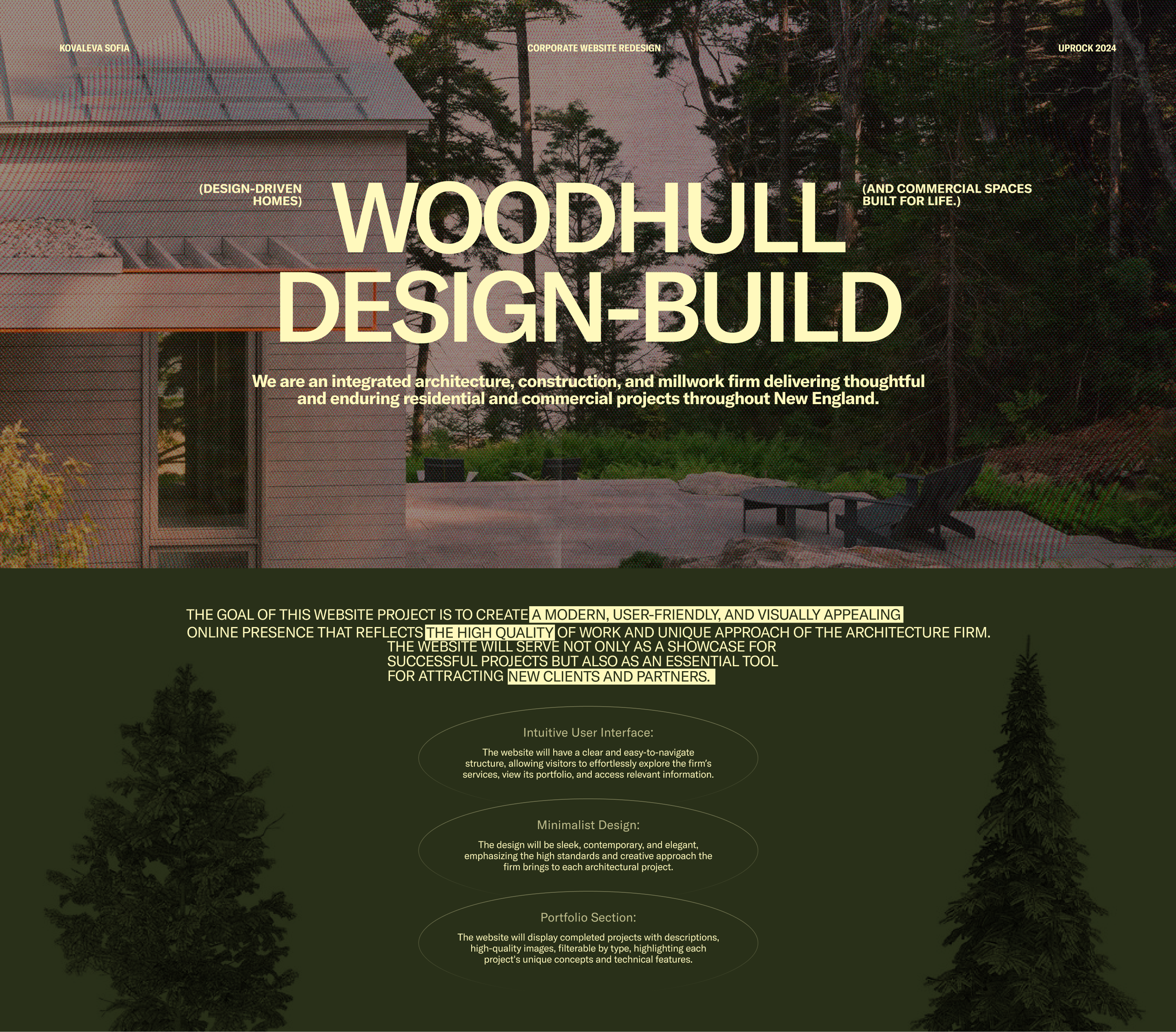 WOODHULL | Corporate Website — Изображение №1 — Интерфейсы на Dprofile