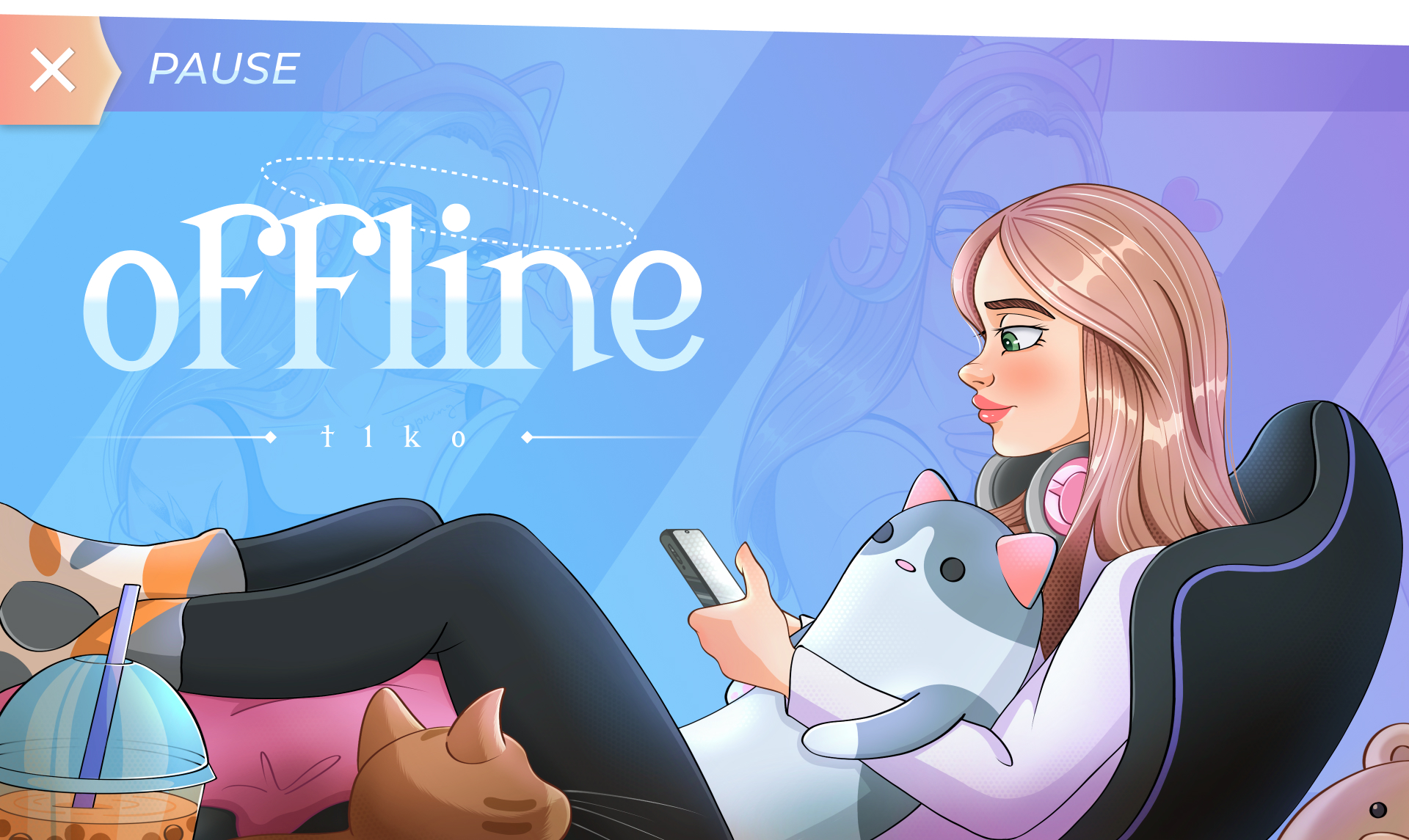 Иллюстрации для канала на Twitch — Изображение №13 — Интерфейсы, Иллюстрация на Dprofile