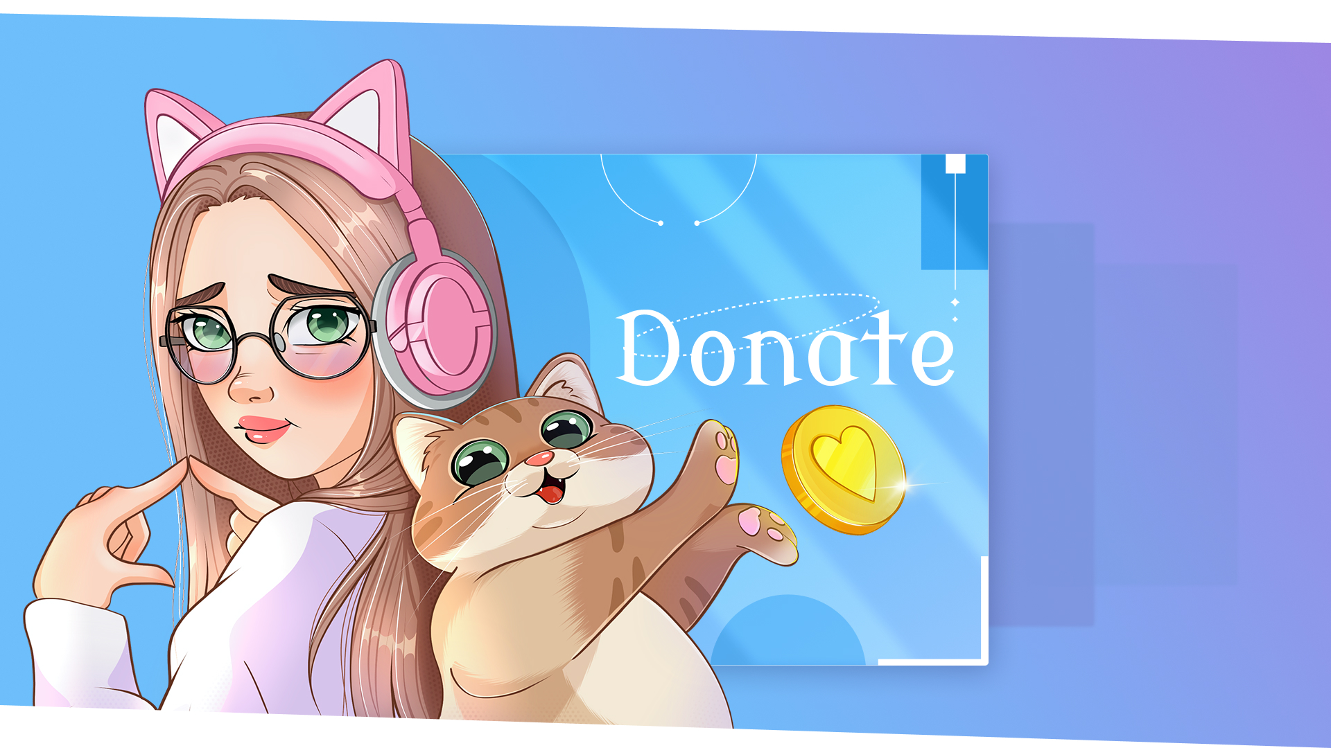 Иллюстрации для канала на Twitch — Изображение №12 — Интерфейсы, Иллюстрация на Dprofile