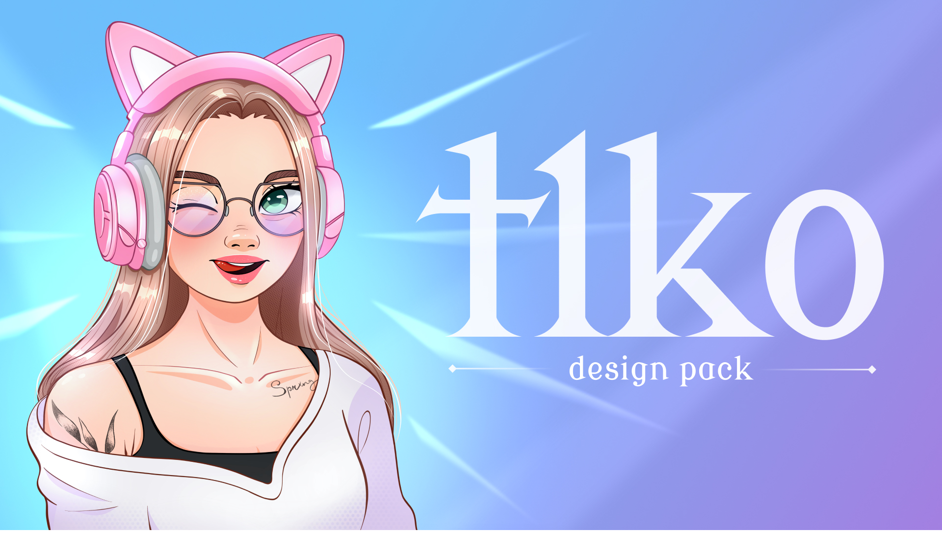 Иллюстрации для канала на Twitch — Изображение №1 — Интерфейсы, Иллюстрация на Dprofile