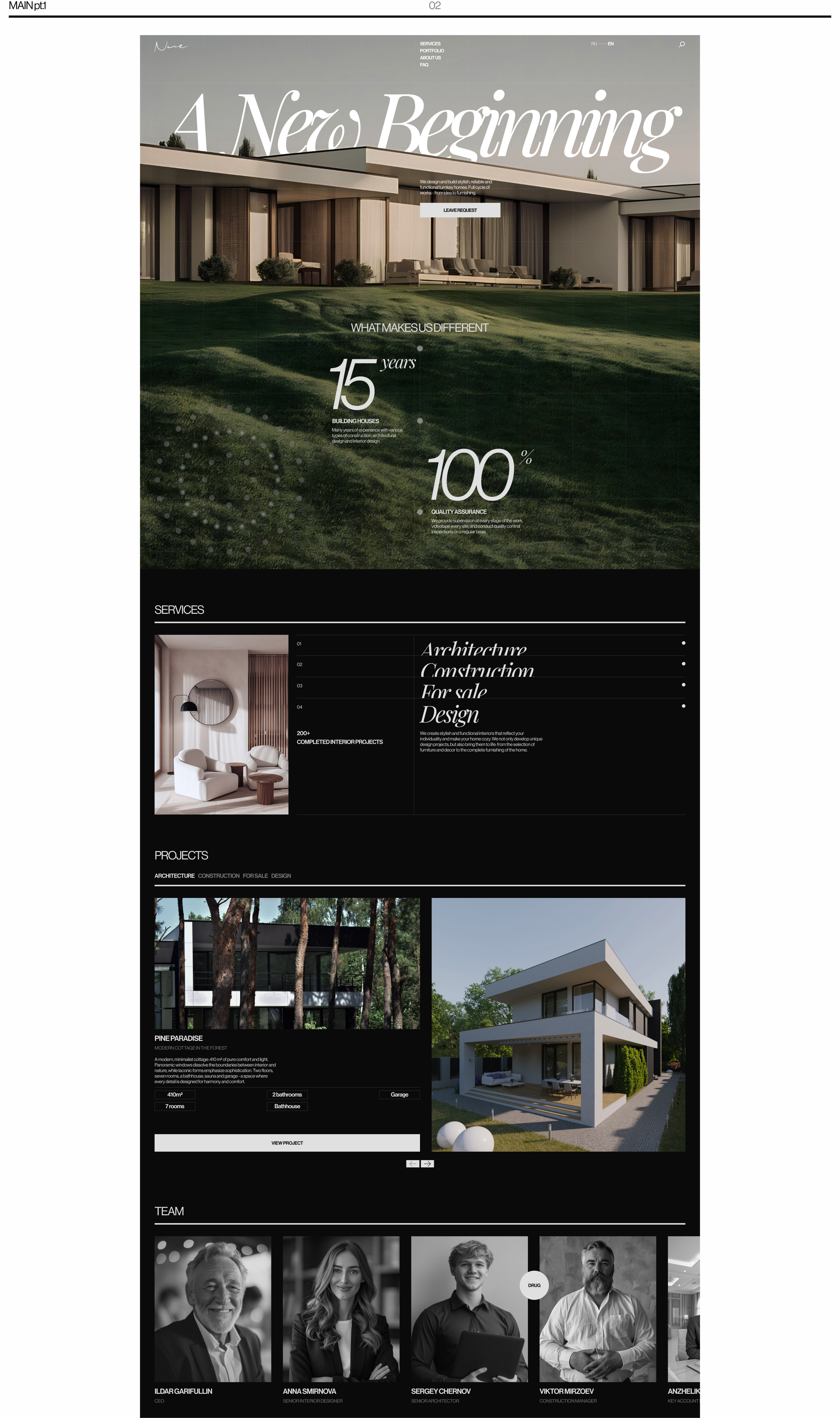 Bureau NUE | Corporate Website — Изображение №2 — Интерфейсы на Dprofile
