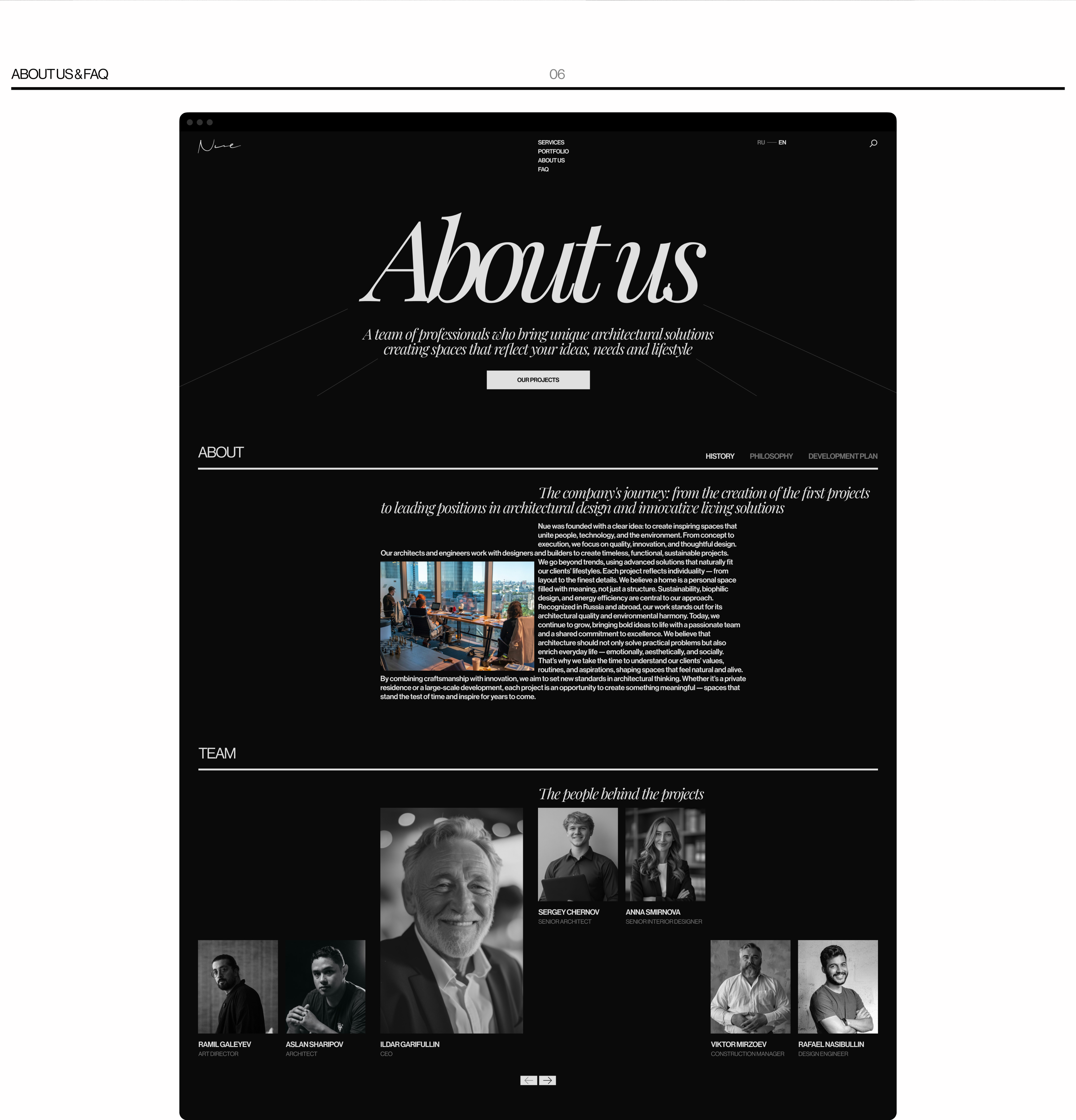 Bureau NUE | Corporate Website — Изображение №11 — Интерфейсы на Dprofile